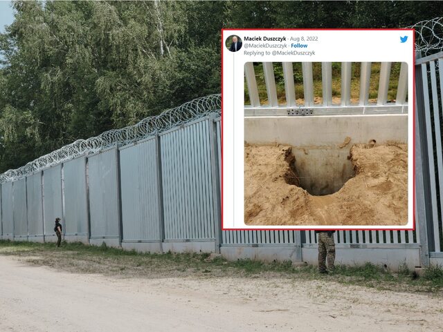Mur na granicy polsko-białoruskiej nie działa. Pojawia się coraz więcej filmów i zdjęć