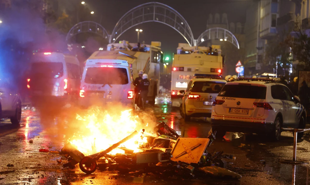 Zamieszki (po meczu) wstrząsnęły Belgią. W Brukseli są strefy, w których lepiej się nie pojawiać