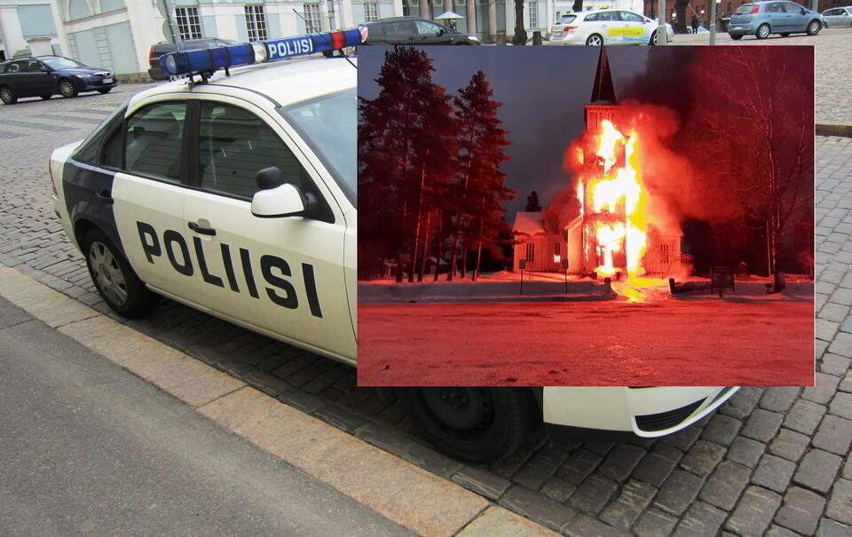 Fińska policja poszukuje sprawcy podpalenia kościoła, w którym modlili się wierni! Opublikowano jego możliwy wizerunek