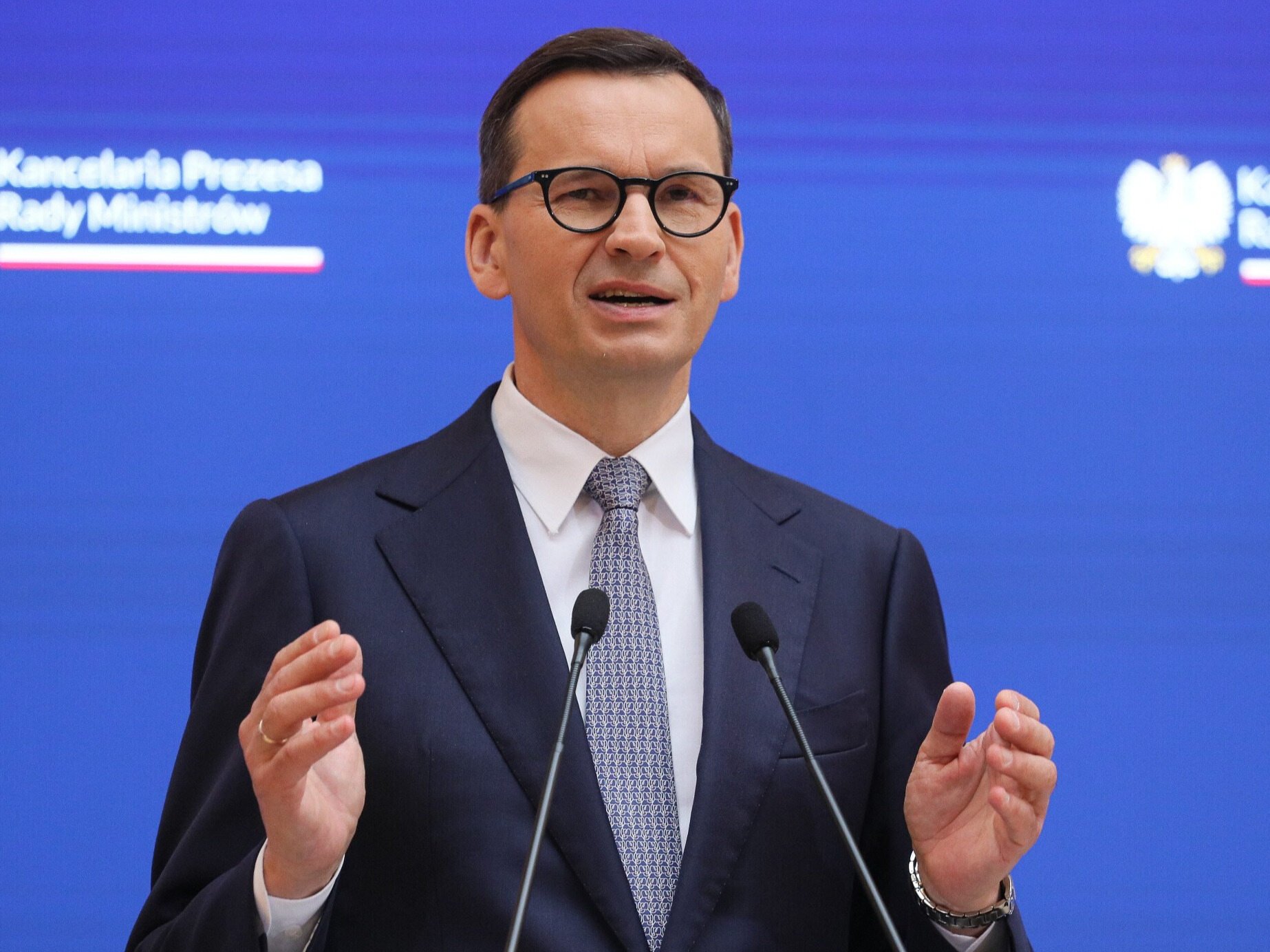 „To robotnicy”. Morawiecki tłumaczy się ze słów o waciakach i obijaniu kijami