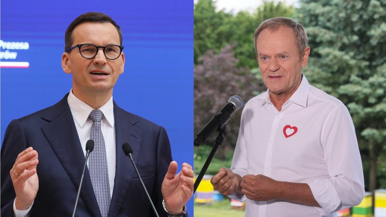 Tusk czy Morawiecki? Polacy wskazali, kto byłby lepszym premierem po wyborach