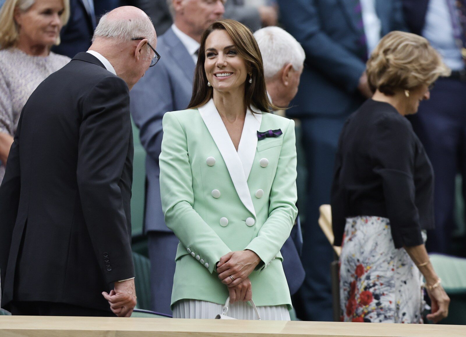 Księżna Kate zajęła honorowe miejsce na Wimbledonie. Siedziała tuż obok legendy