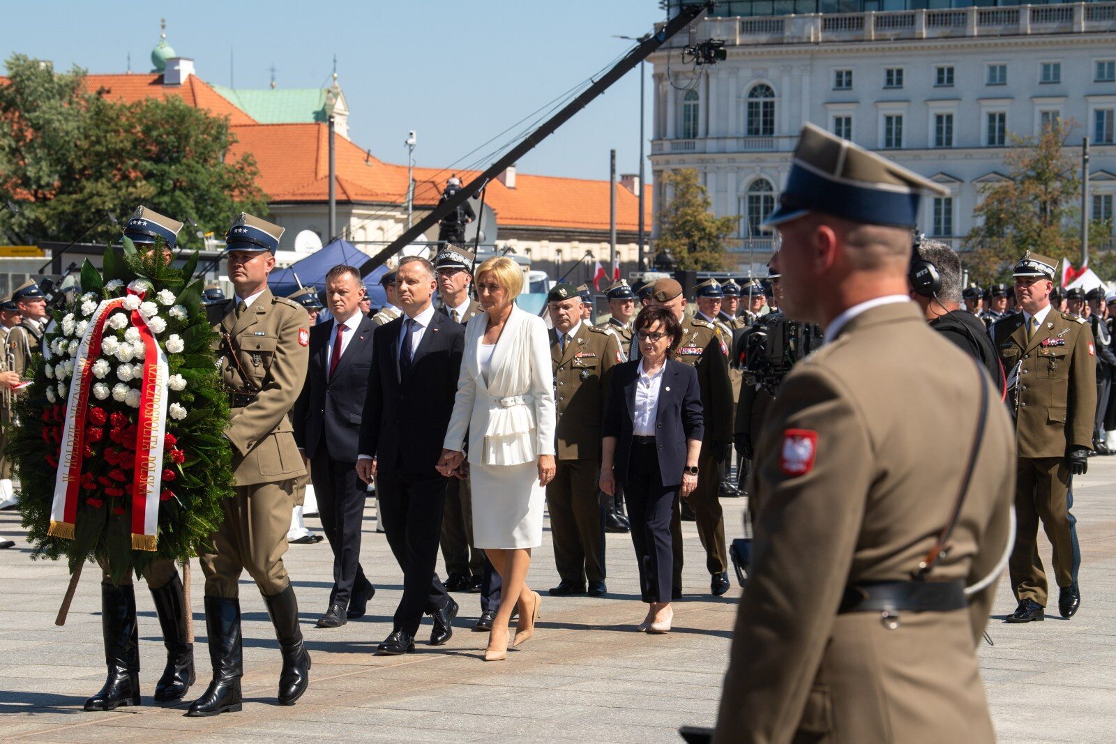 Agata Duda zaskoczyła na obchodach święta WP. Metamorfoza pierwszej damy zwróciła uwagę wielu