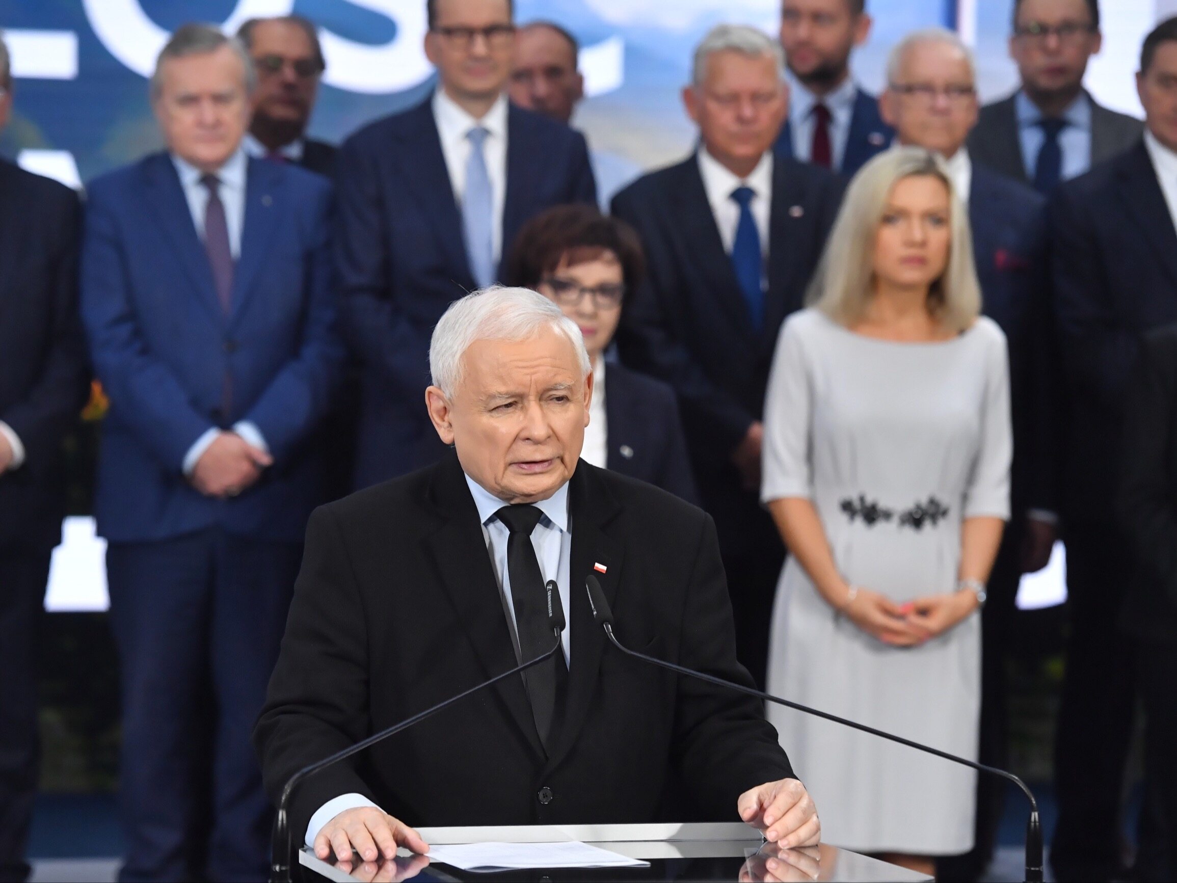 Wpadka podczas prezentacji list PiS-u. Kaczyński pomylił imię ministra