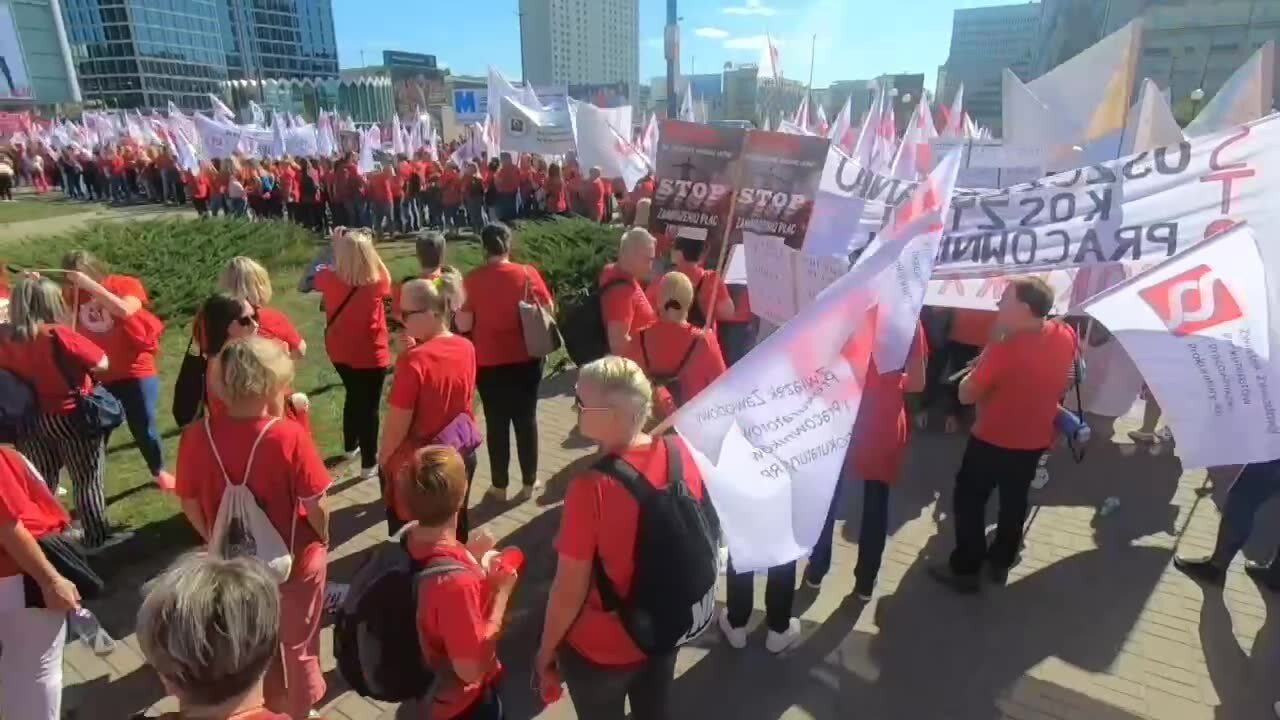Marsz gniewu. Pracownicy budżetówki wyszli na ulice Warszawy