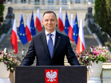Andrzej Duda z orędziem z okazji 20-lecia Polski w UE. Mówił o CPK