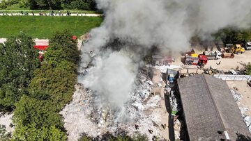 Kolejny pożar w Warszawie. Wielki słup ognia na Mokotowie