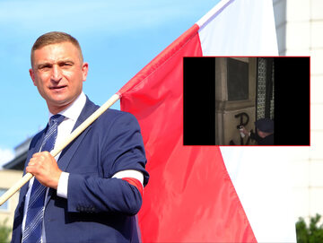 Znak Polski Walczącej na ministerstwie. Jest akt oskarżenia przeciwko Robertowi Bąkiewiczowi