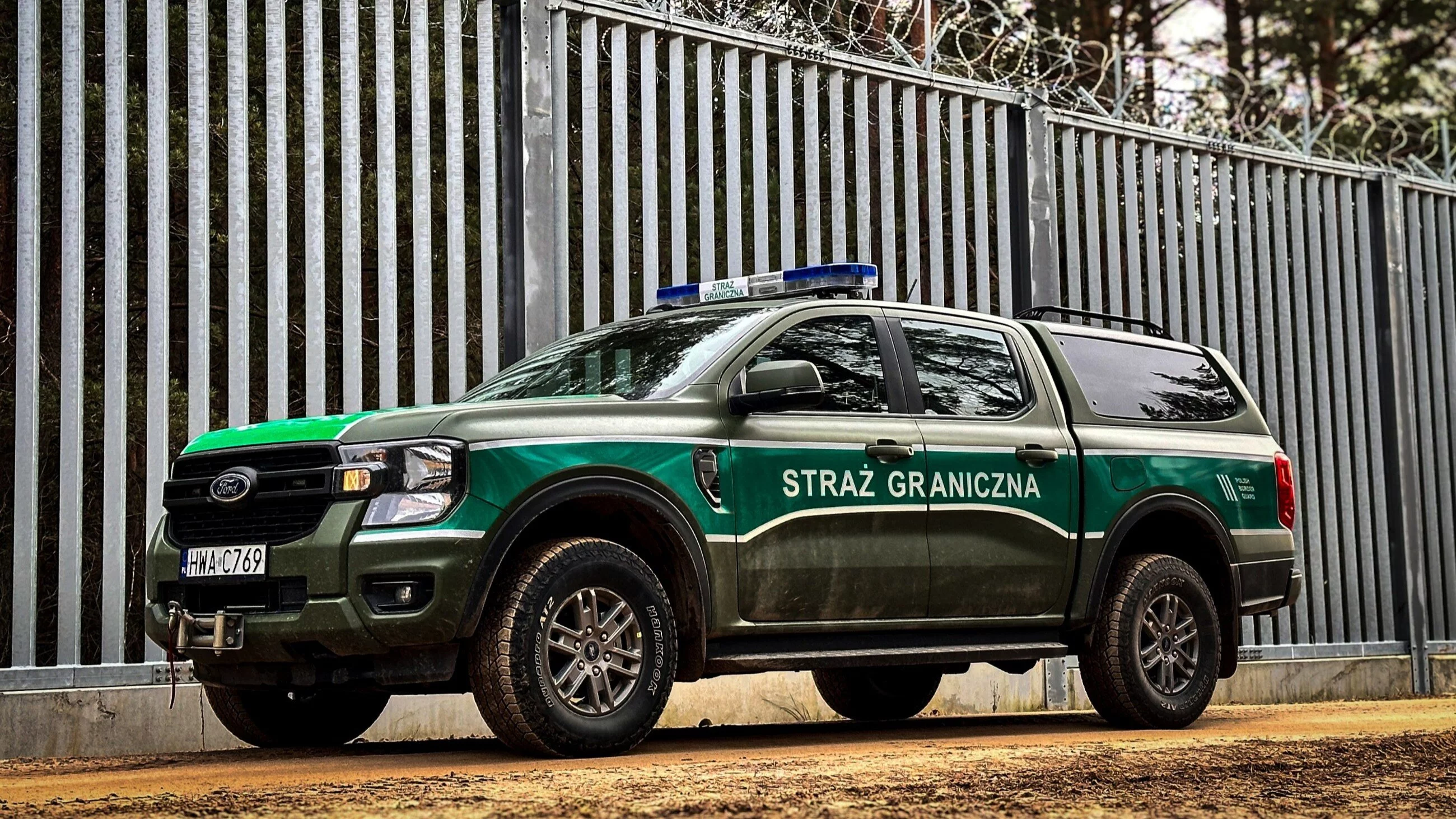 Atak na patrol Straży Granicznej. Jest nagranie incydentu