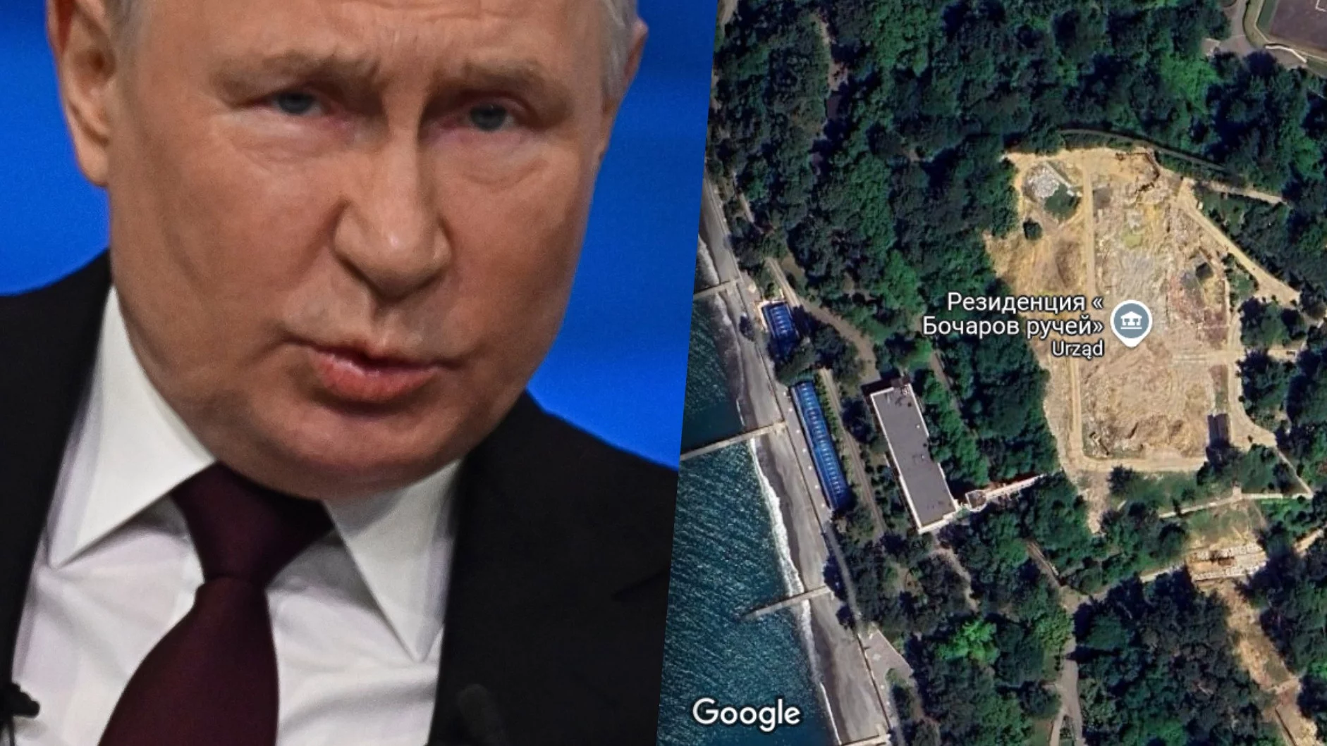 Wojna „wystraszyła Putina”? Po jego rezydencji w Soczi nie został kamień Wojna „wystraszyła Putina”? Po jego rezydencji w Soczi nie został kamień