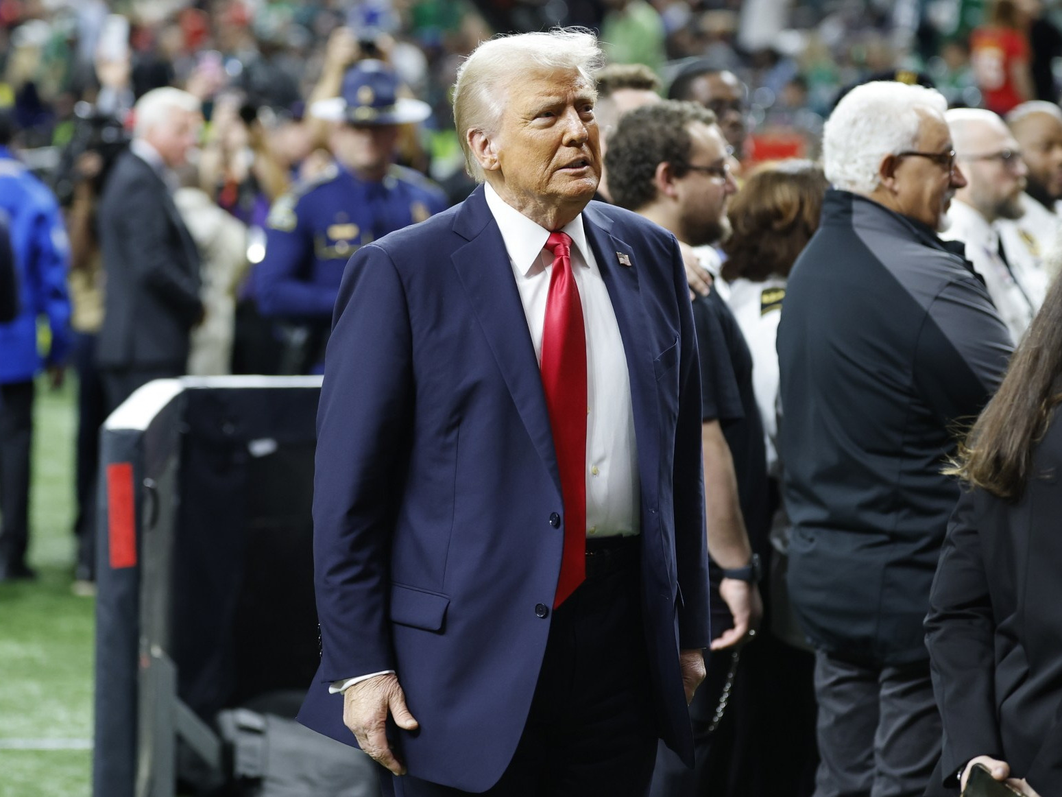 Donald Trump gwiazdą na Super Bowl. Doszło do symbolicznego spotkania