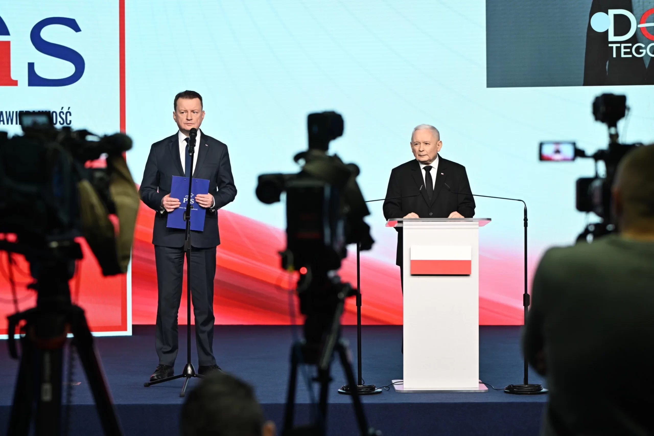 Kaczyński spiął się z dziennikarką TVN24.  Przerwał konferencje