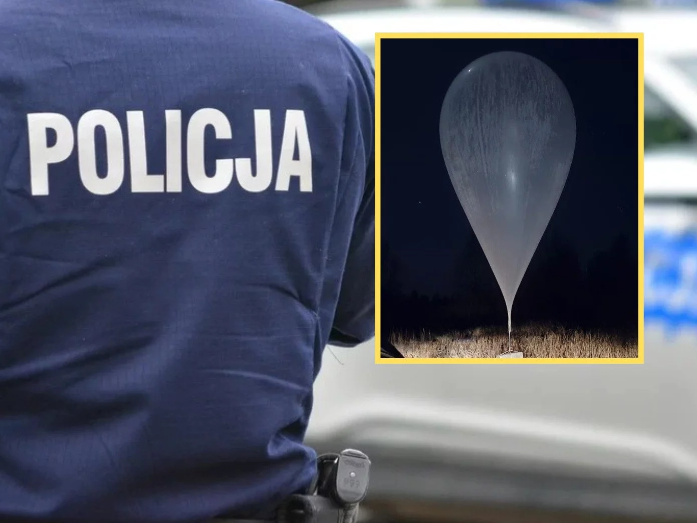 Tajemniczy balon przy granicy z Polską. Policja wydała komunikat