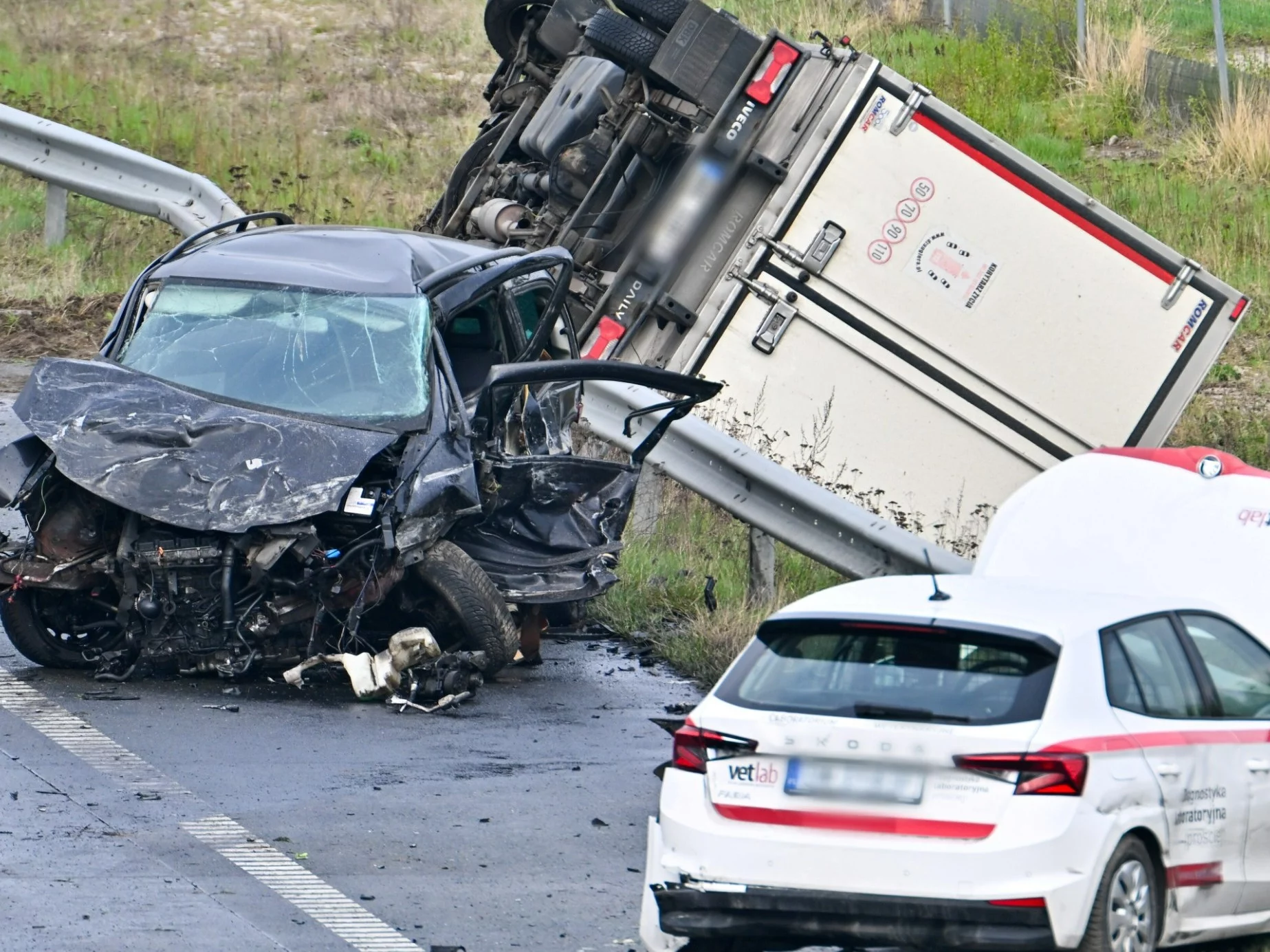 Wypadek na A2. Potężne utrudnienia w ruchu Wypadek na A2. Potężne utrudnienia w ruchu