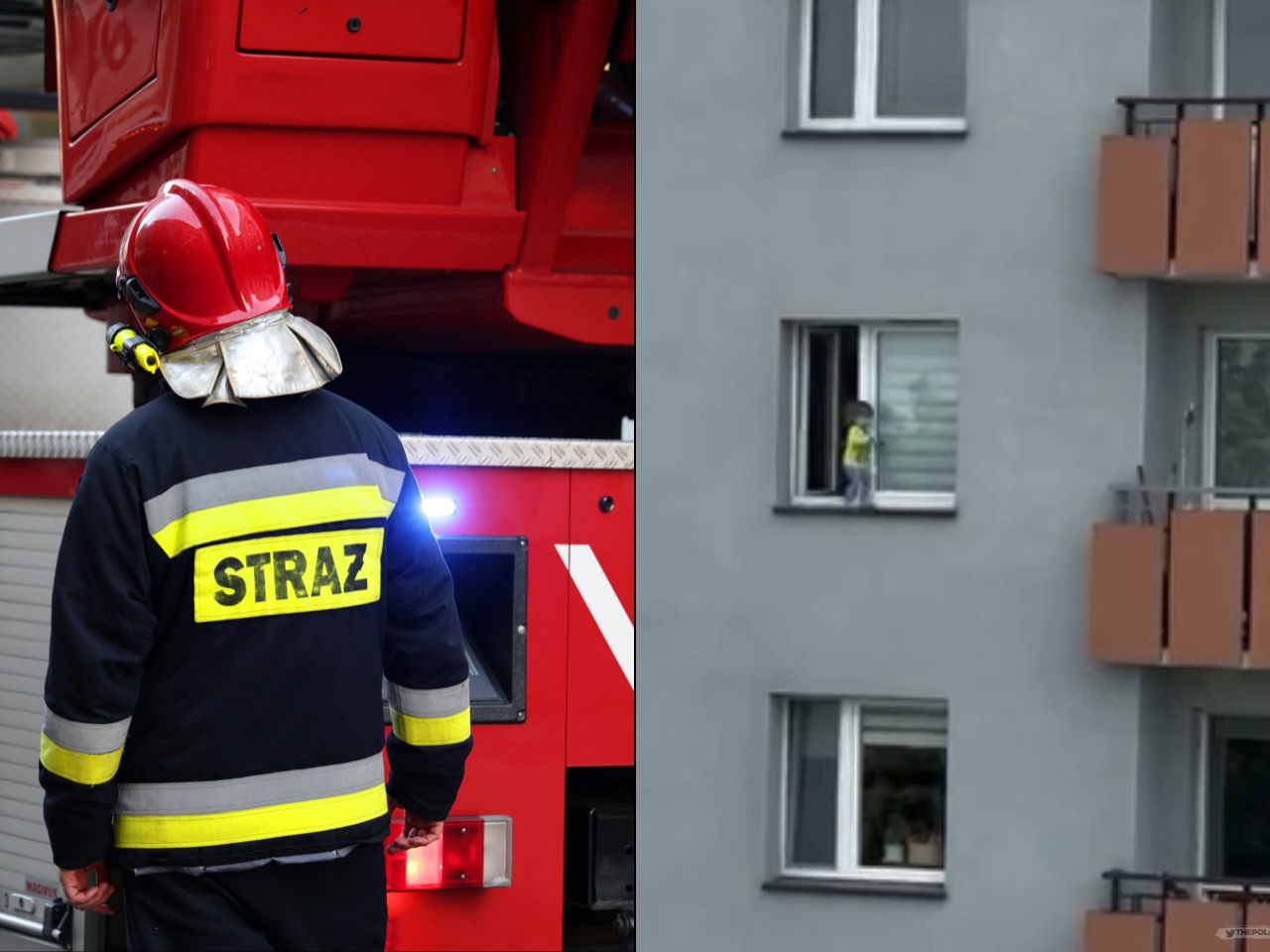 Chwile grozy w Stalowej Woli. 1,5-roczne dziecko na parapecie trzeciego piętra Chwile grozy w Stalowej Woli. 1,5-roczne dziecko na parapecie trzeciego piętra