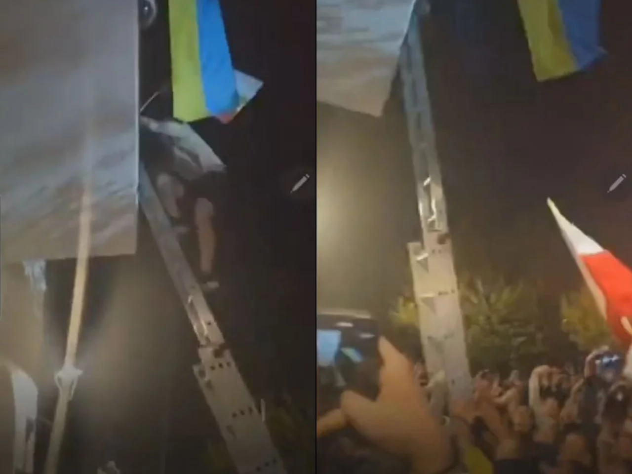 Ściągnął flagę Ukrainy z budynku Urzędu Miasta podczas wiecu wyborczego. „To nie jest patriotyzm” Ściągnął flagę Ukrainy z budynku Urzędu Miasta podczas wiecu wyborczego. „To nie jest patriotyzm”
