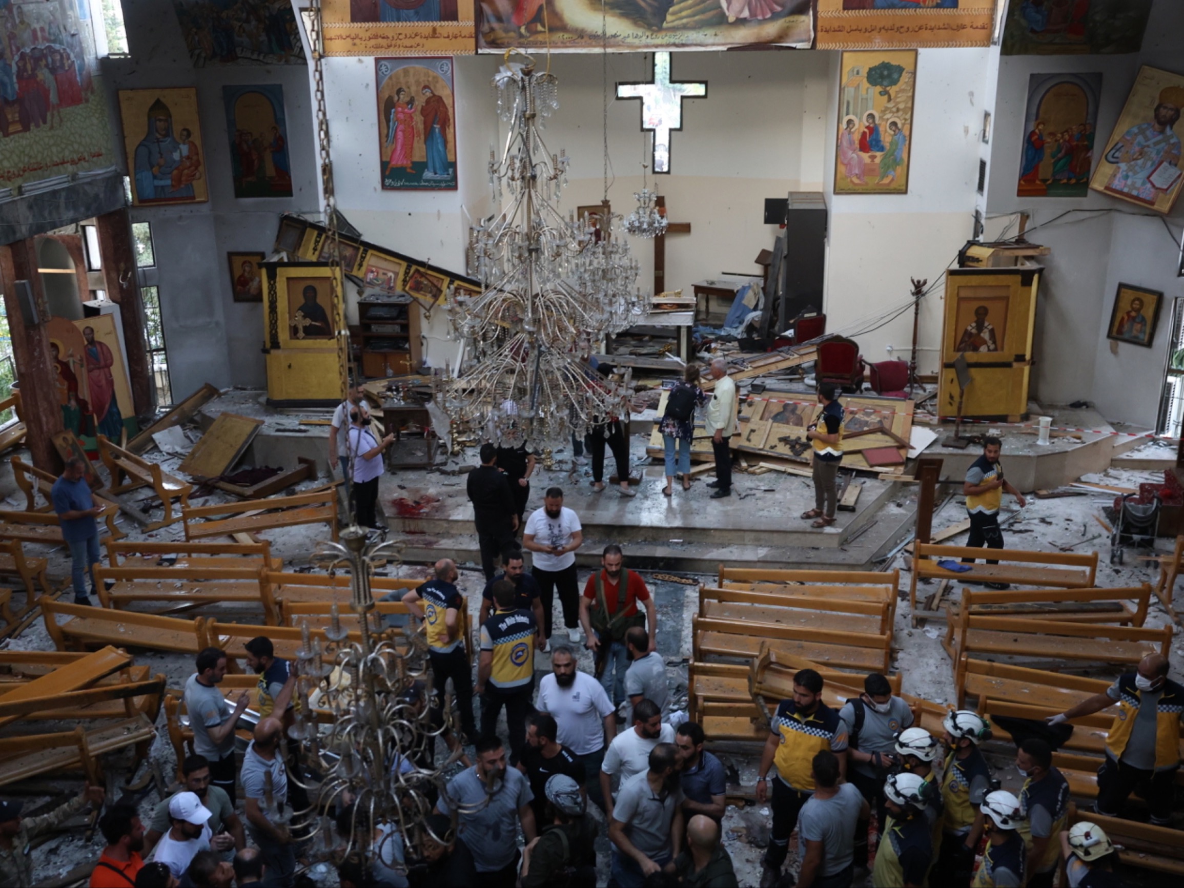 Atak zamachowca w kościele chrześcijańskim w Syrii. Bilans ofiar rośnie Atak zamachowca w kościele chrześcijańskim w Syrii. Bilans ofiar rośnie