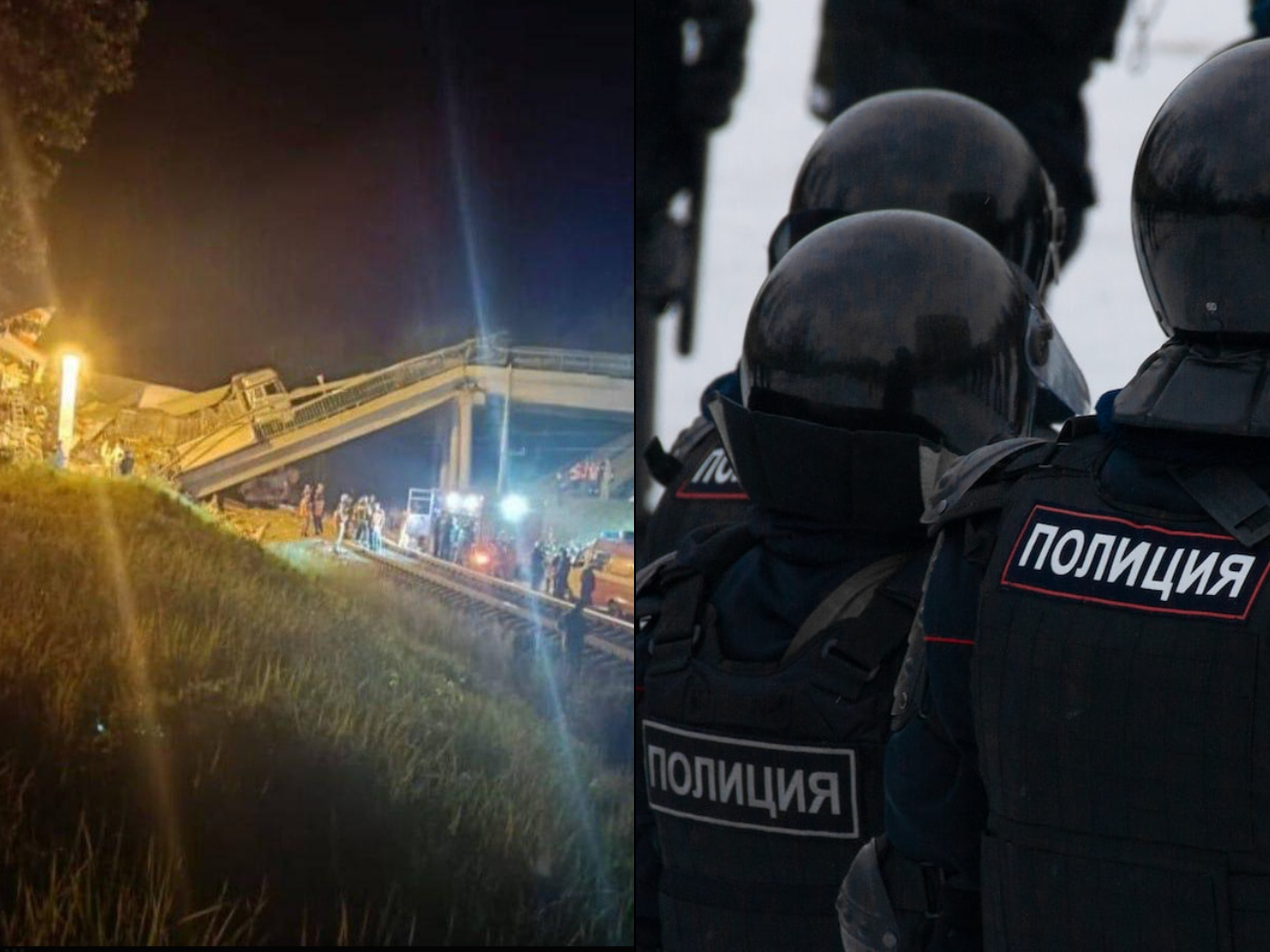 Rosja. Zawalił się wiadukt. Pociąg uwięziony pod gruzami, jest wiele ofiar