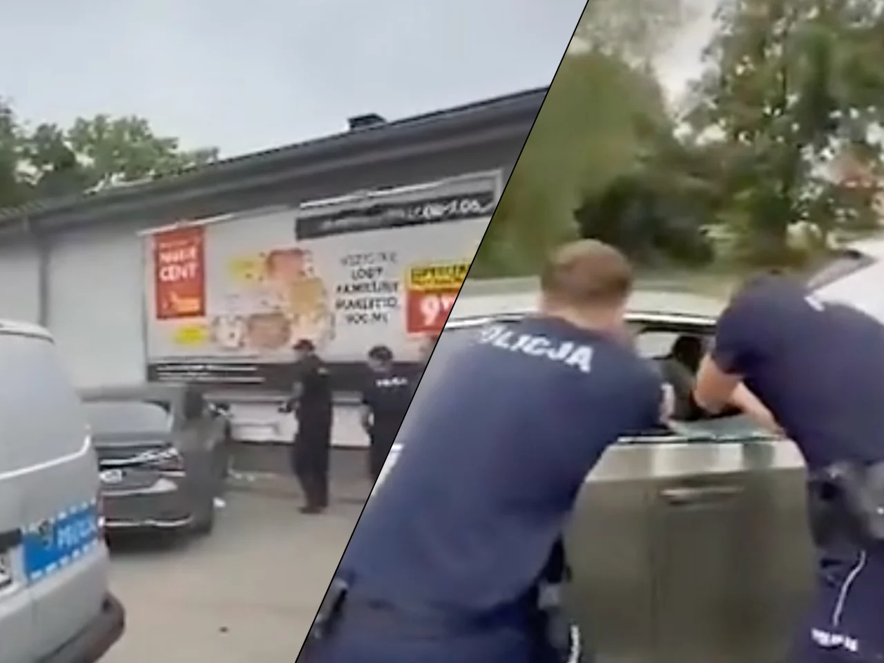 Strzały przed Biedronką. Policjant trafił do szpitala, w sieci krąży wstrząsające wideo Strzały przed Biedronką. Policjant trafił do szpitala, w sieci krąży wstrząsające wideo