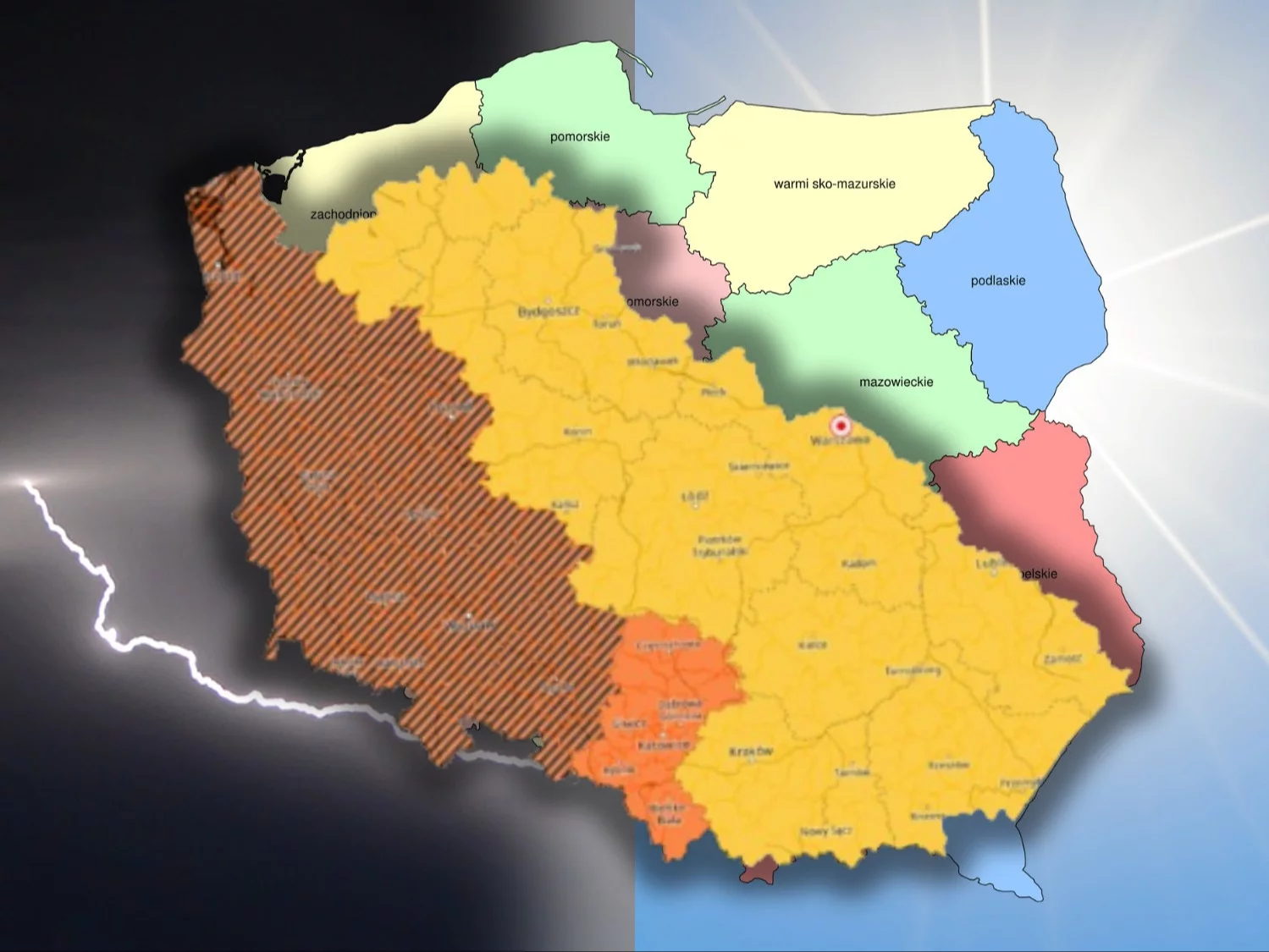10 ostrzeżeń I i II st. od IMGW. Spadnie nawet 90 mm deszczu 10 ostrzeżeń I i II st. od IMGW. Spadnie nawet 90 mm deszczu