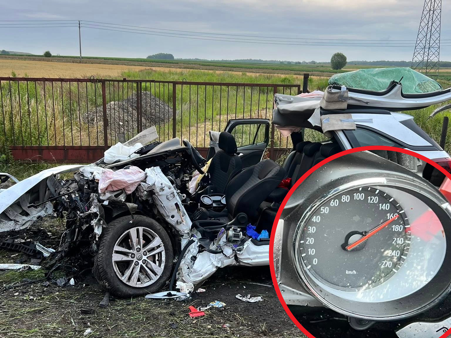26-letni kierowca zginął w tragicznym wypadku. Policja pokazała zdjęcie prędkościomierza 26-letni kierowca zginął w tragicznym wypadku. Policja pokazała zdjęcie prędkościomierza