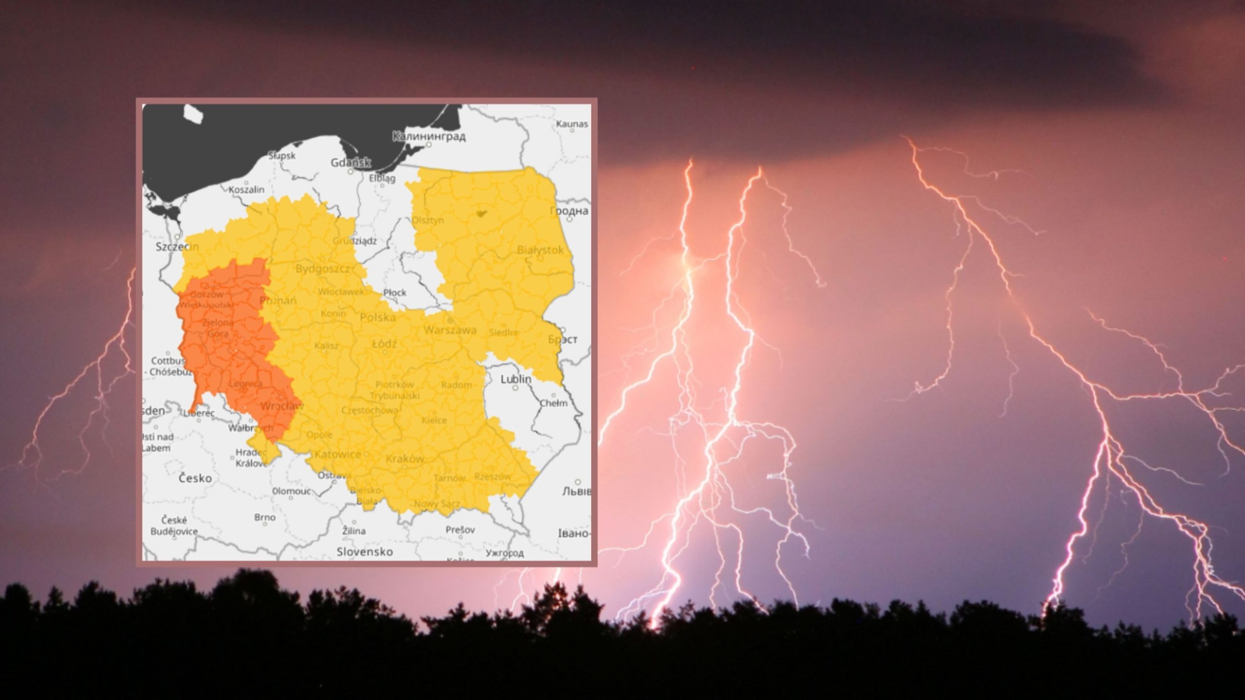 Żar z nieba i gromy z chmur. Niemal cała Polska w alertach IMGW Żar z nieba i gromy z chmur. Niemal cała Polska w alertach IMGW