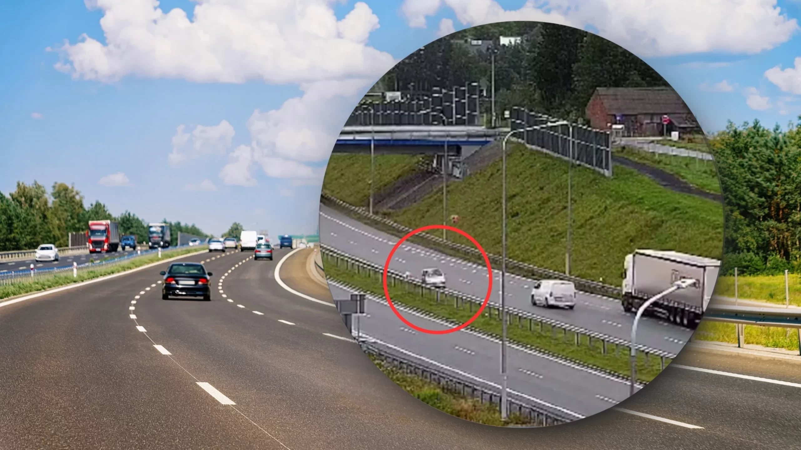 Sekundy od tragedii. Senior pędził pod prąd na ekspresówce Sekundy od tragedii. Senior pędził pod prąd na ekspresówce