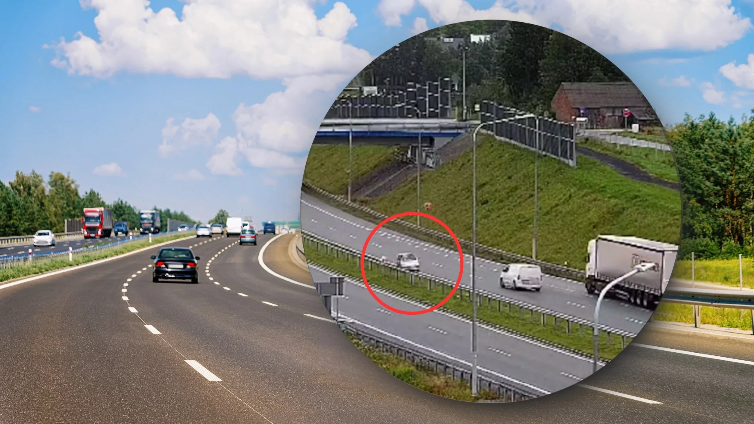 Sekundy od tragedii. Senior pędził pod prąd na ekspresówce