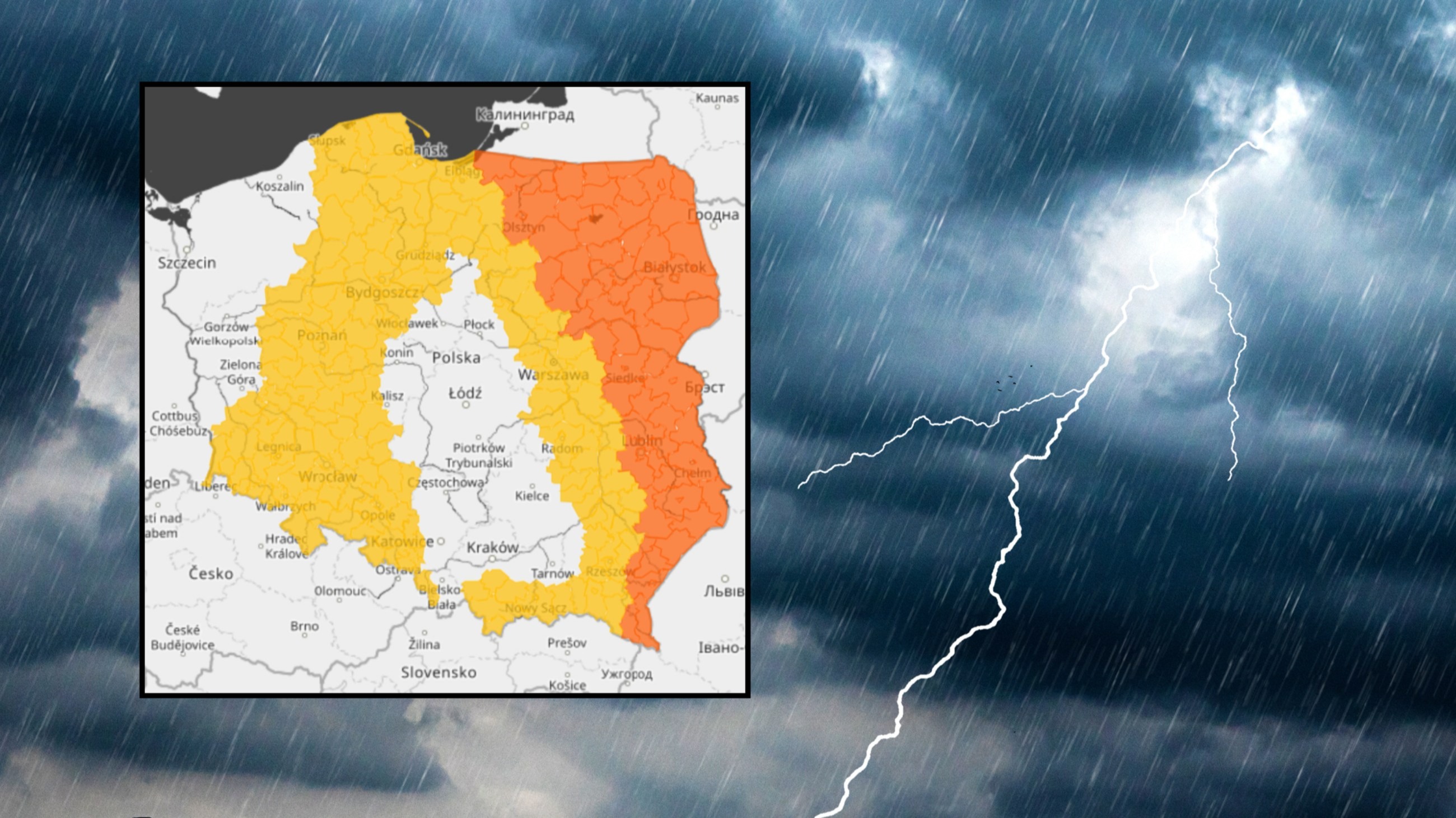 Zachód moknie, wschód się smaży. Polska alertami podzielona