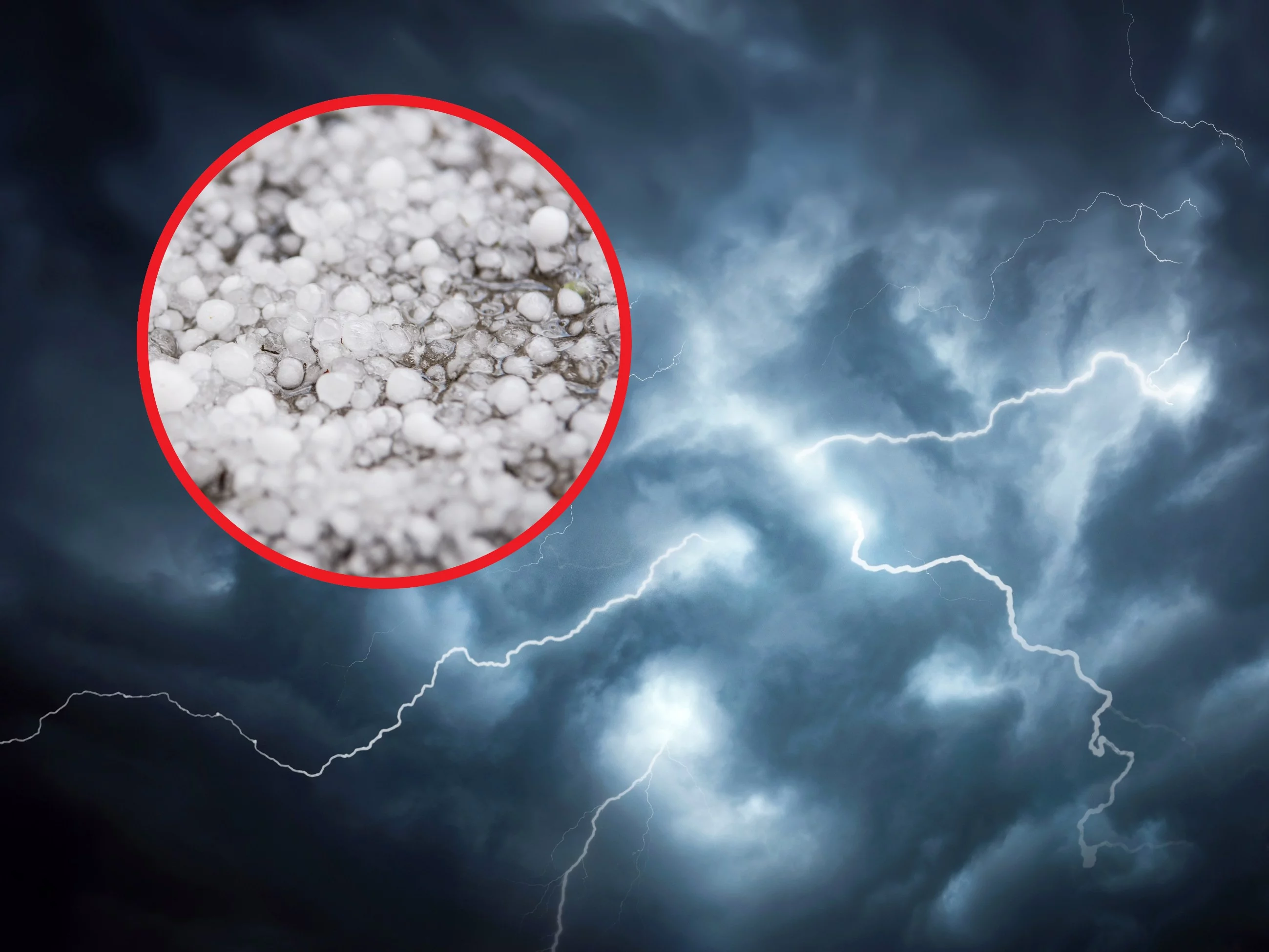 Nawałnice w&nbsp;Małopolsce. Zalane ulice, spadł czterocentymetrowy grad