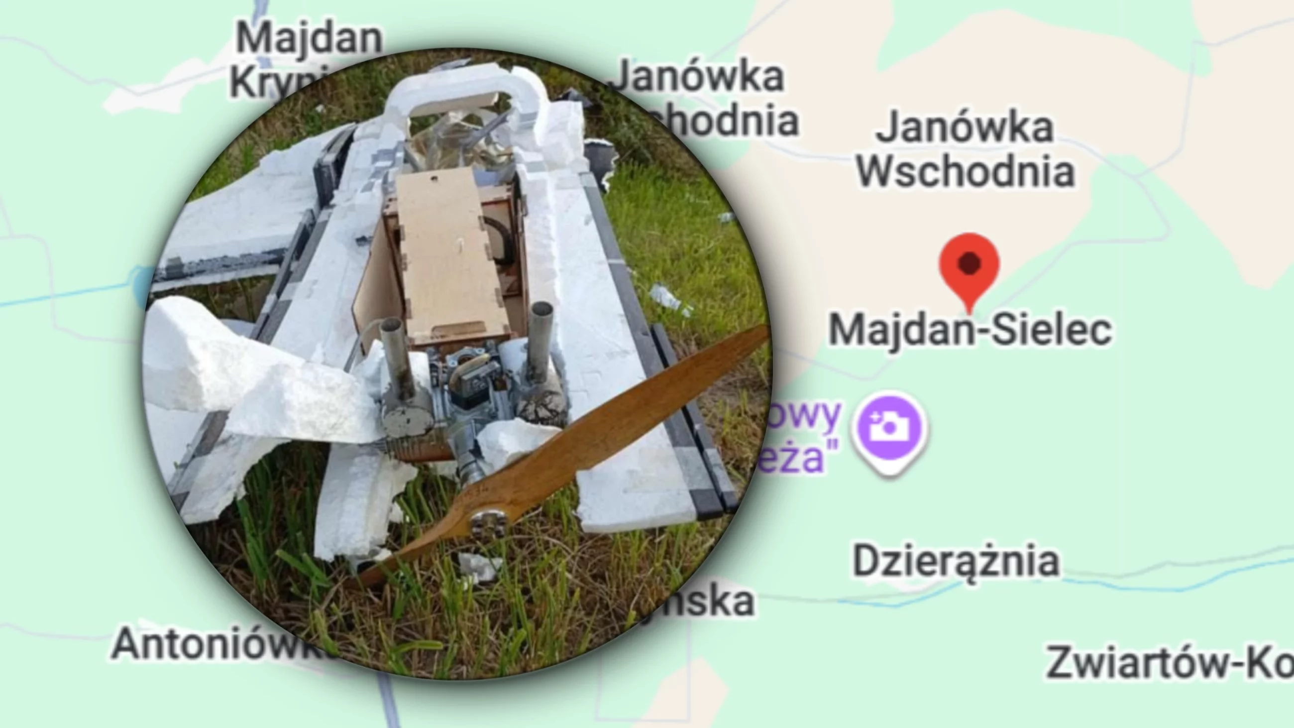 Nocą usłyszał świst, rano znalazł drona z cyrylicą. To sprzęt przemytniczy? „Dyskutowałbym”