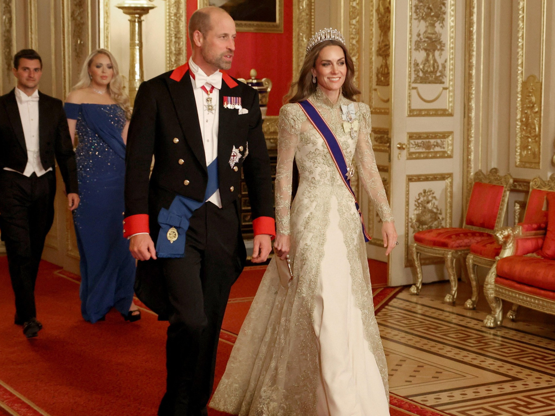 Tak wyglądał bankiet na zamku Windsor. Księżna Kate skradła show