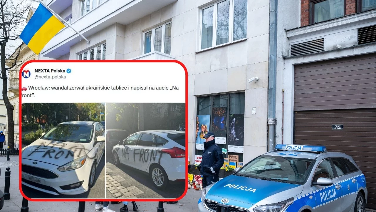 Tak zdewastowali auto Ukrainki we Wrocławiu.„Jestem wściekły na maksa” Tak zdewastowali auto Ukrainki we Wrocławiu.„Jestem wściekły na maksa”