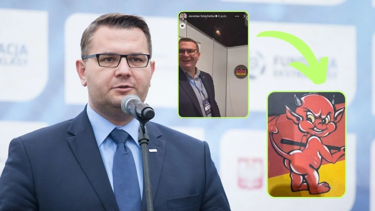 Burmistrz z PiS celował w niemiecką flagę? Wideo niesie się po sieci. Ostra reakcja