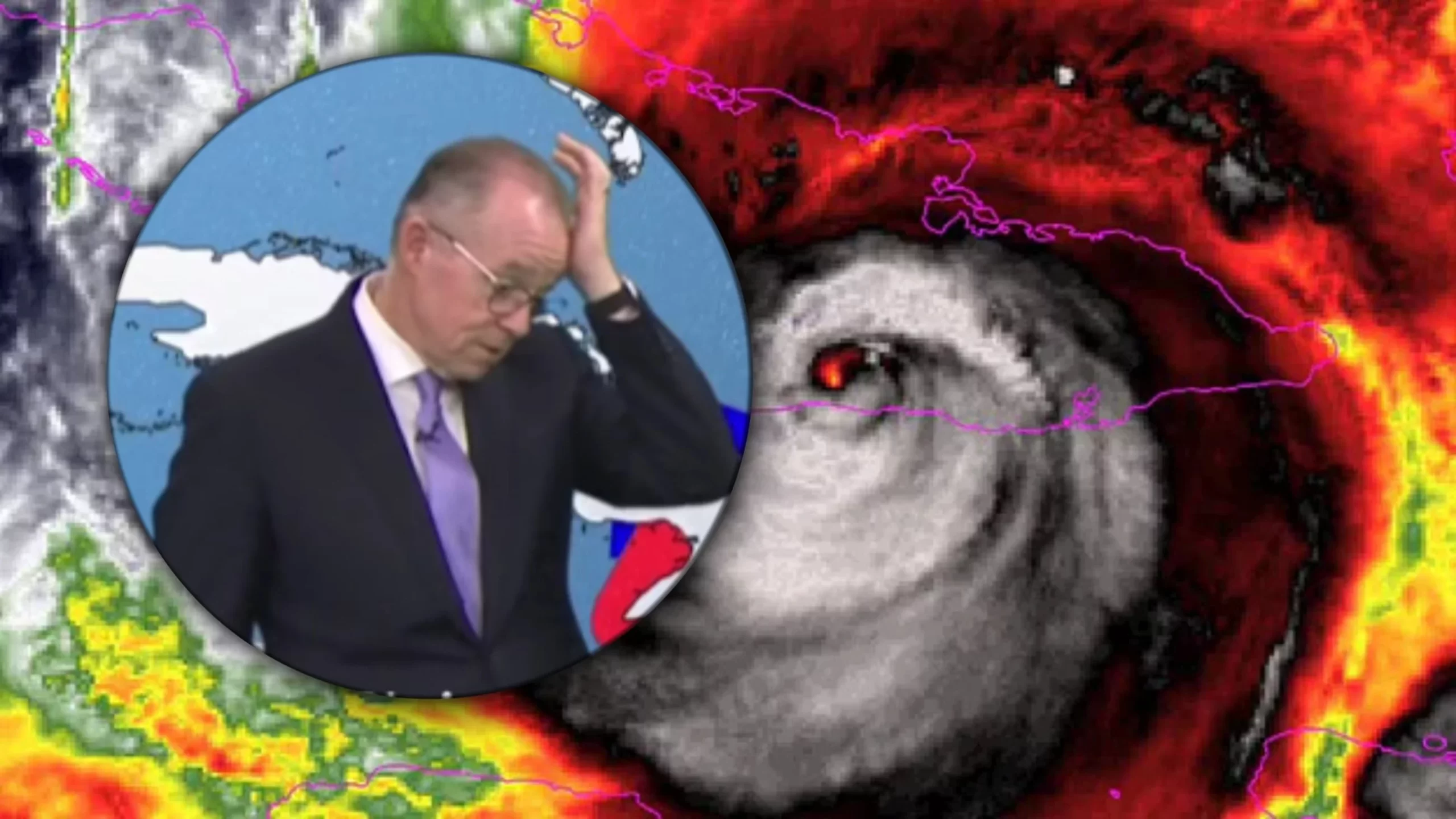 Meteorolog nie wytrzymał na wizji. „O mój Jezu Chryste!”