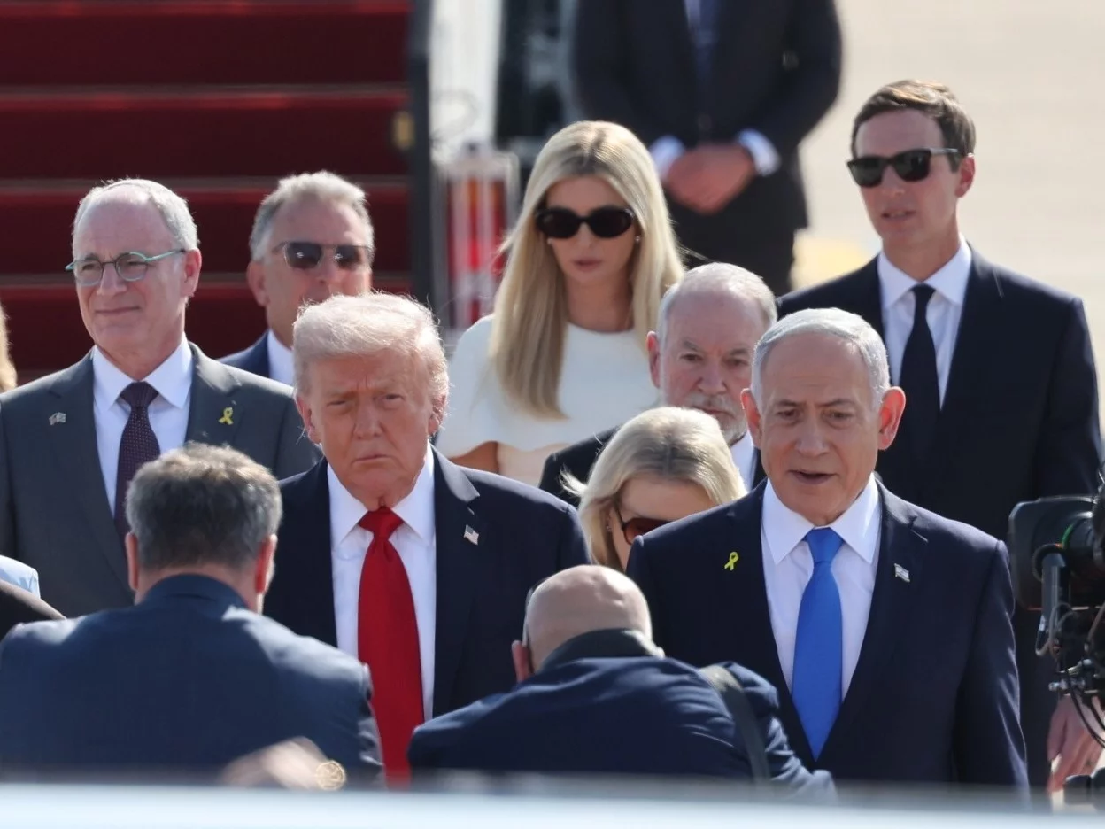 Trump przemawiał w Izraelu, doszło do incydentu. Tak zareagował