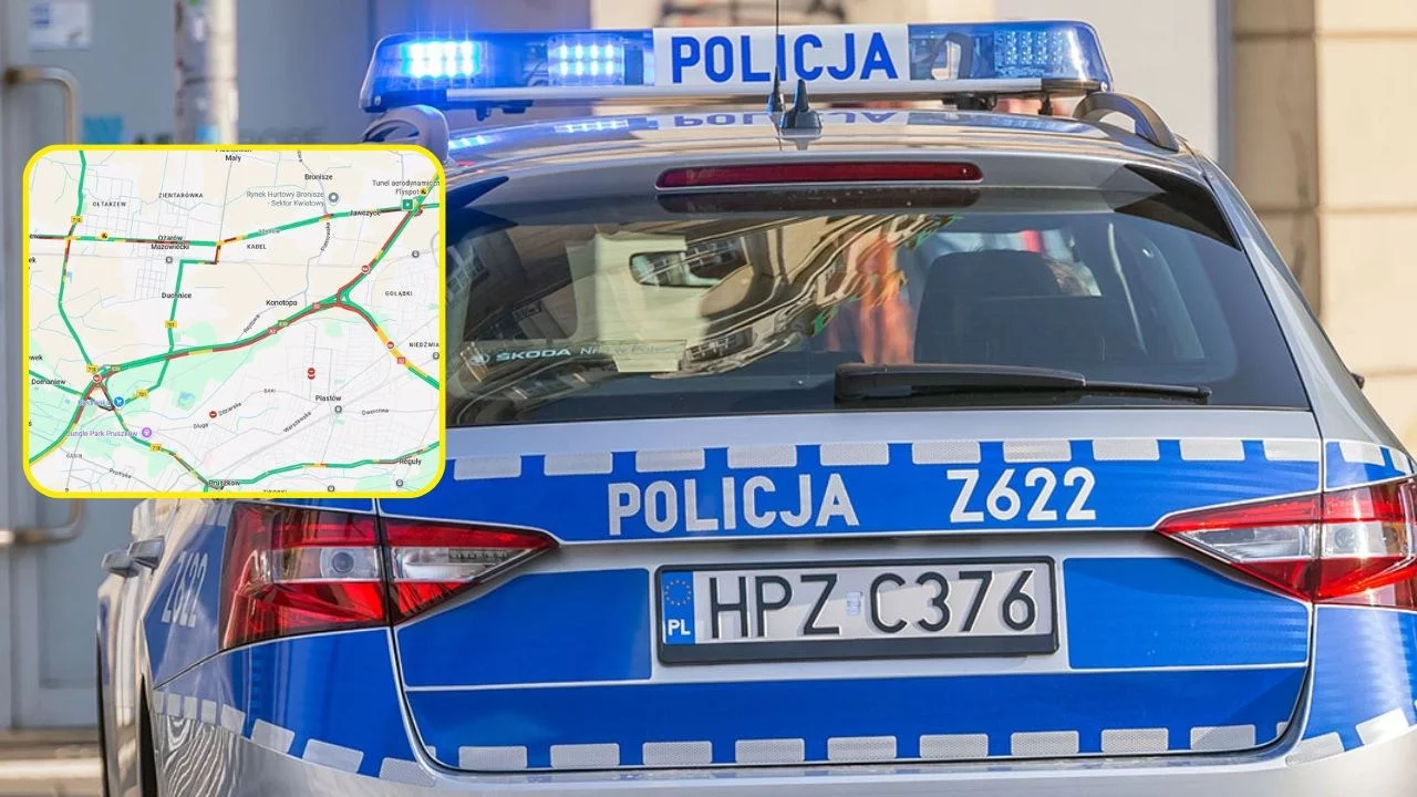 Zderzenie pod Warszawą. Korek na 20 km na S2