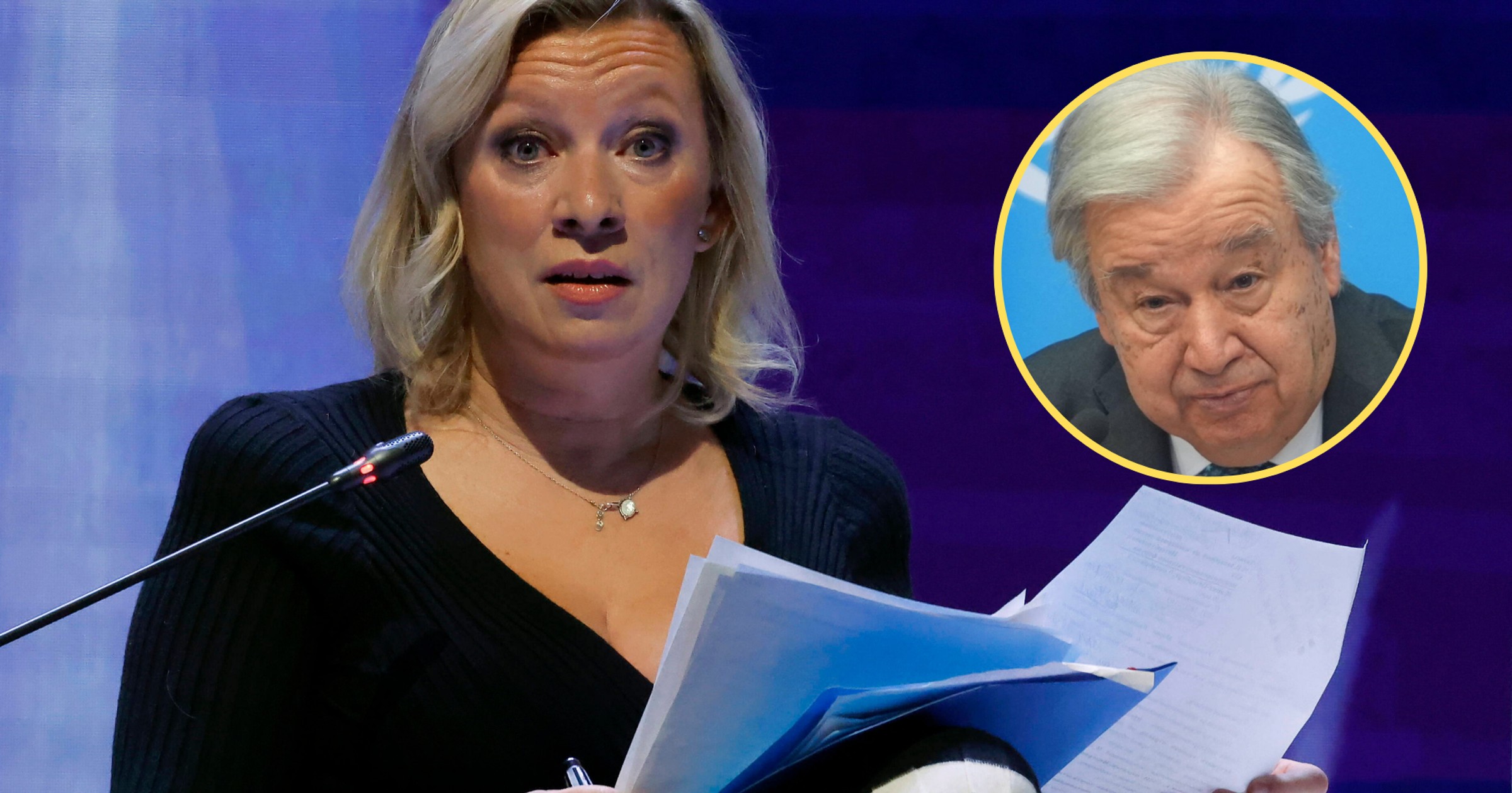 Maria Zacharowa krytykuje sekretarza generalnego ONZ. Wspomniała też o Polsce