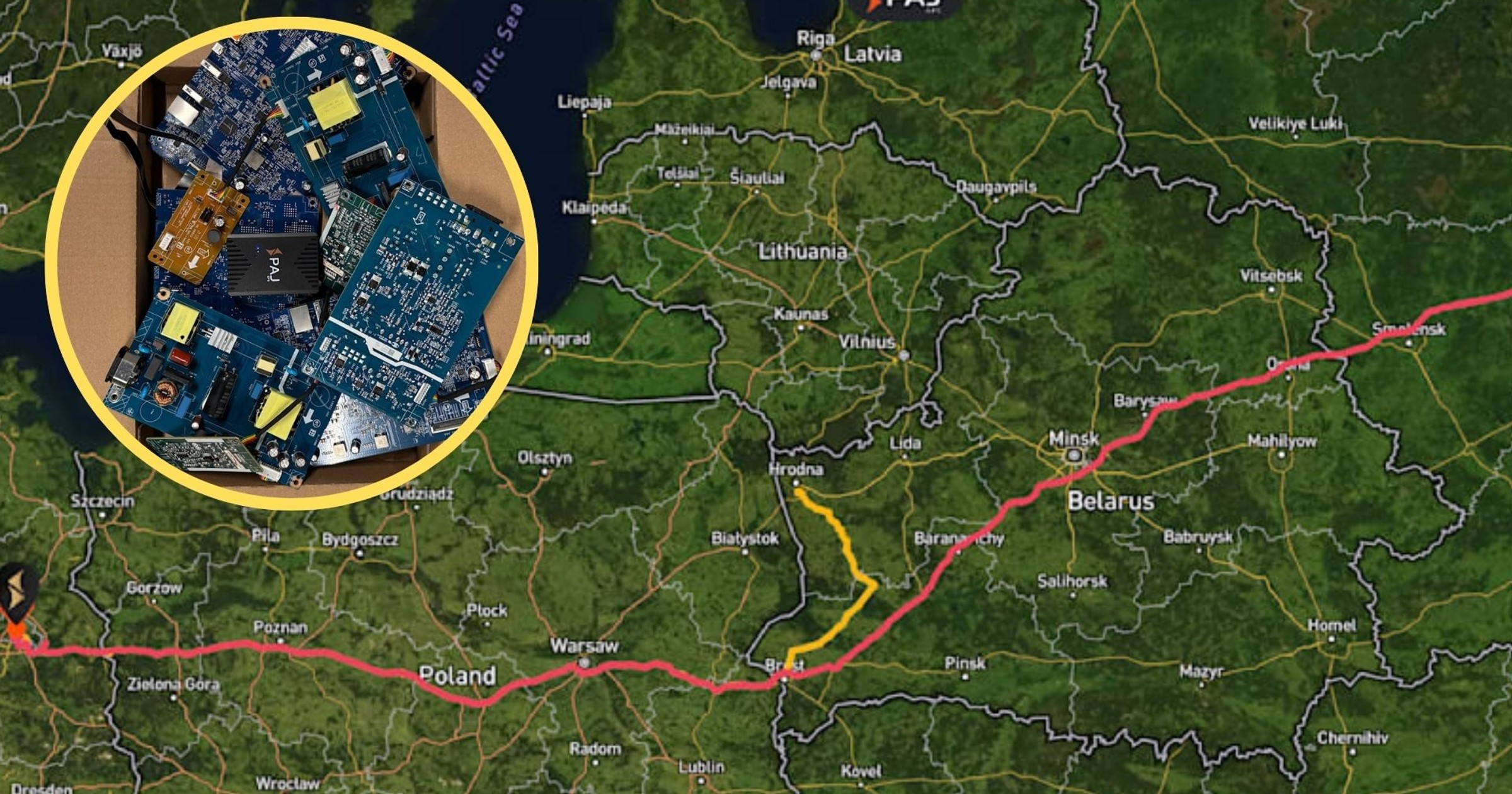 Przez Polskę do Moskwy. Dziennikarze podłożyli nadajniki GPS w paczkach. Odkryli sekret Putina