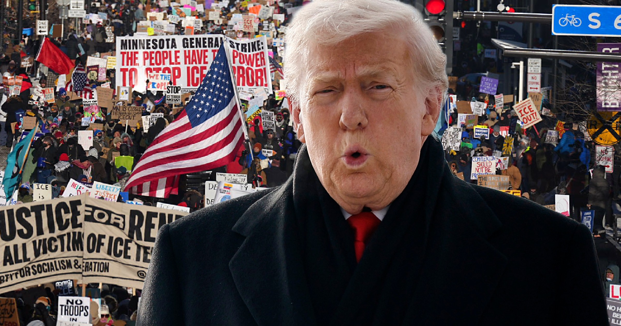 Wielka akcja Trumpa wzbudza furię w USA. Media: "Gestapo Greg" odwołany. Wściekli Amerykanie wychodzą na ulice