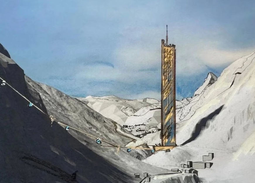 Wieżowiec wyższy niż Pałac Kultury i Nauki w sercu Alp? Tak ma wyglądać