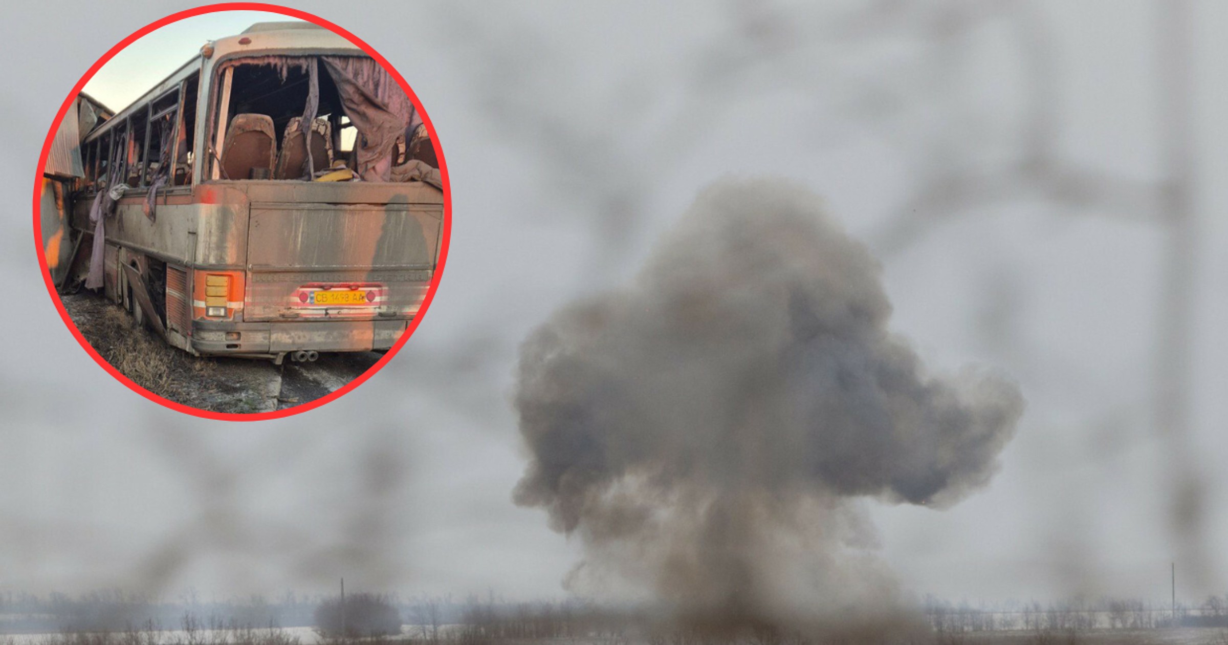 Rosjanie zaatakowali autobus w Ukrainie. Nie żyje 12 osób