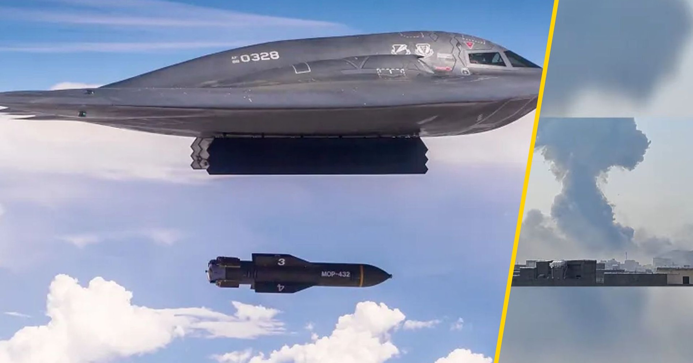 "Bunker buster" rzucony do ataku na Iran? Nowe wideo podbija sieć