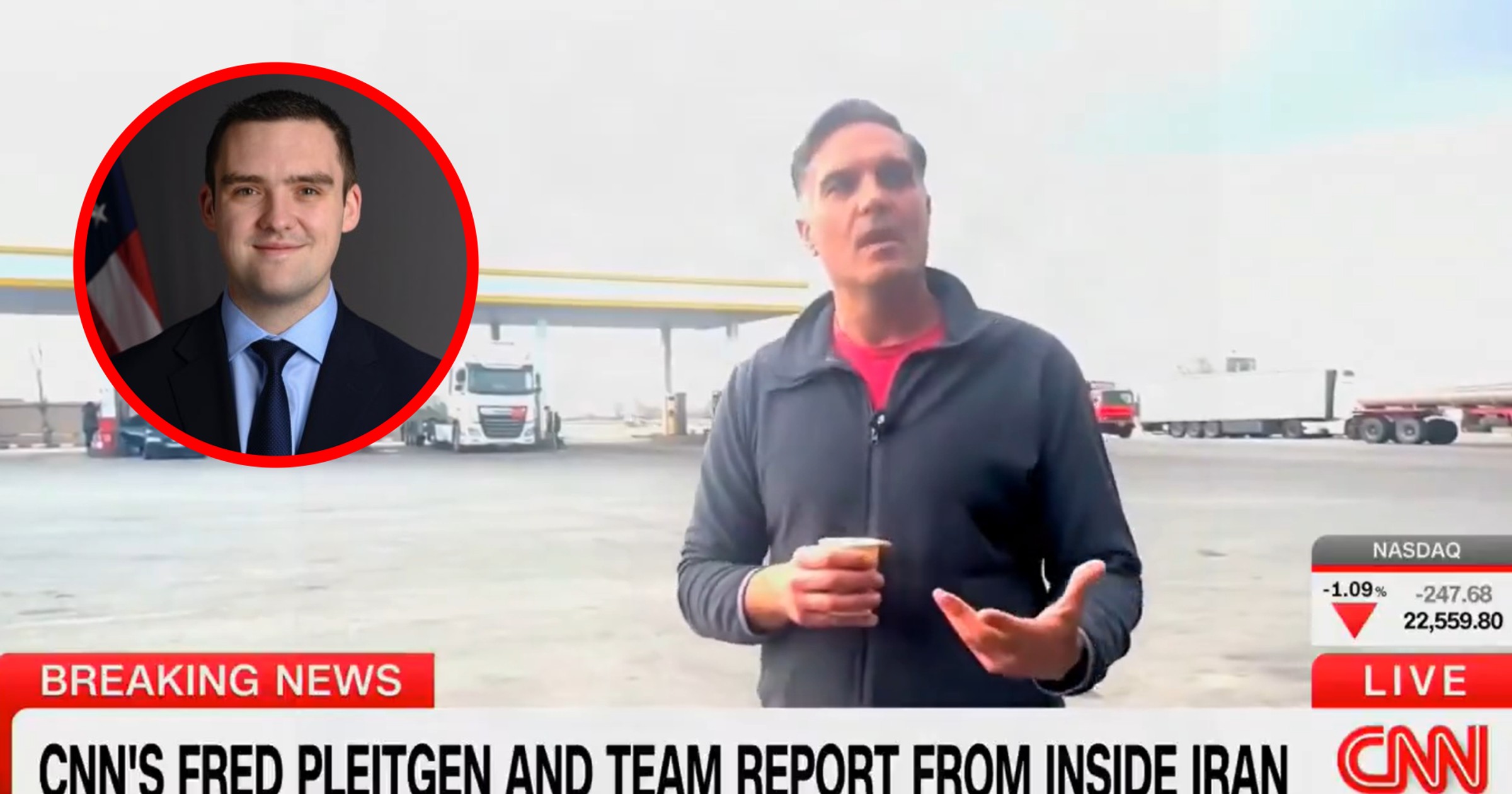 Człowiek Trumpa zarzuca CNN stronniczość. Dziennikarz odpowiada. "Kupiłem tę kawę"