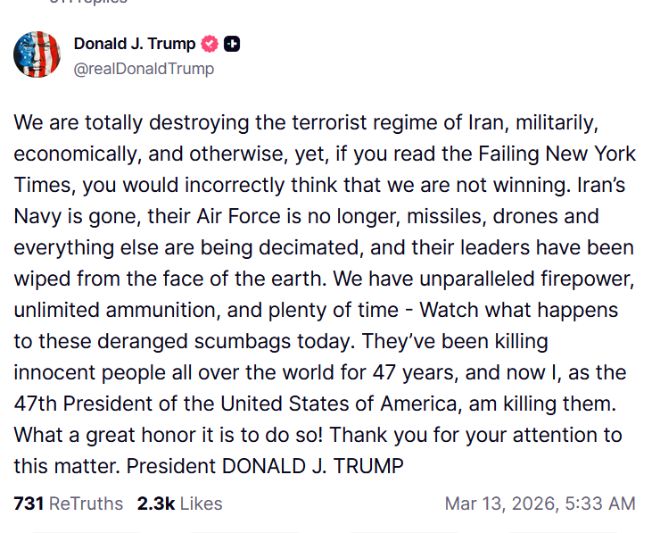 Donald Trump ogłasza sukces w Iranie. "Zabijam ich. To wielki zaszczyt"