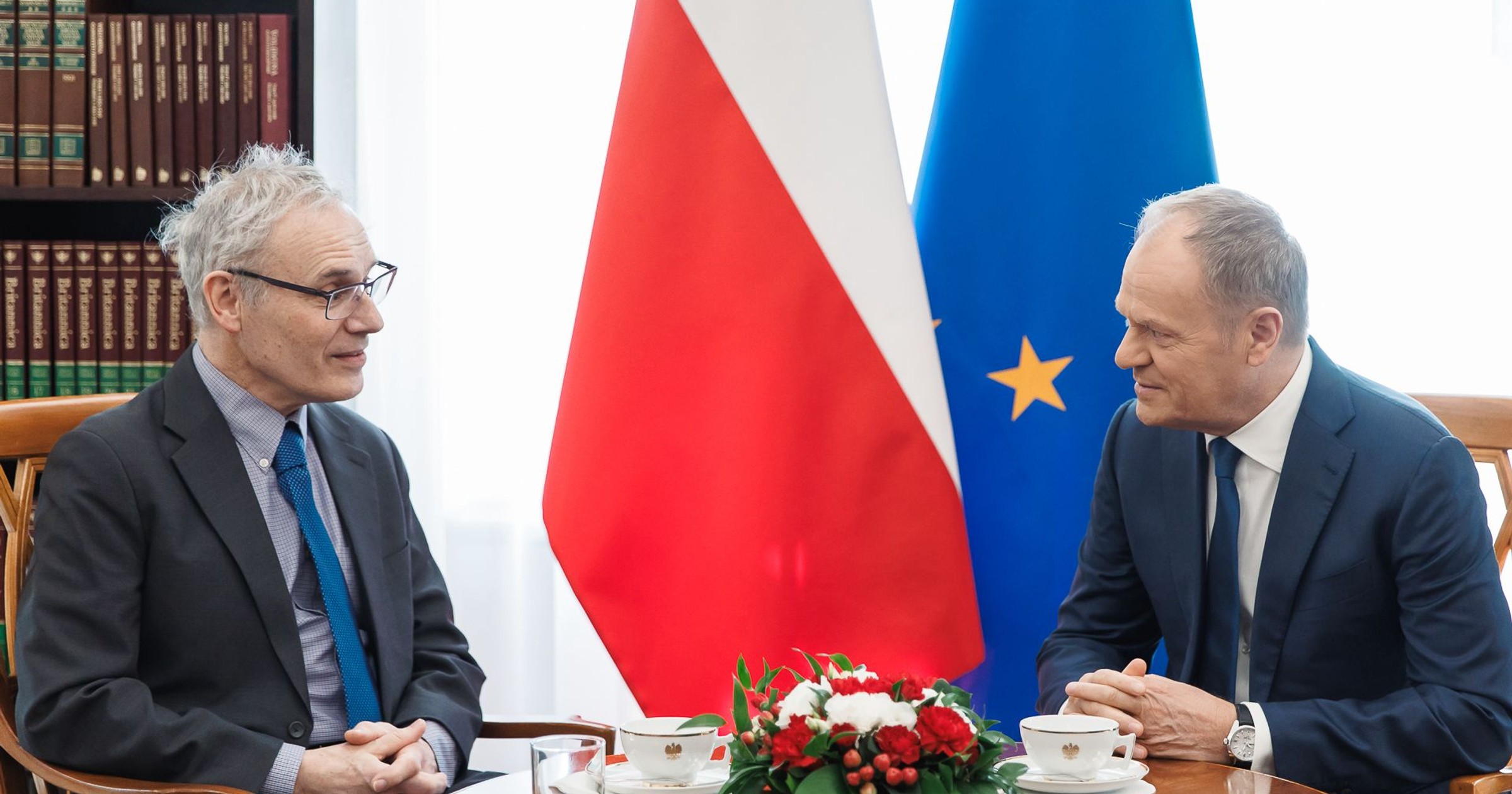 Donald Tusk spotkał się z "nowym polskim noblistą". Zamieścił nagranie