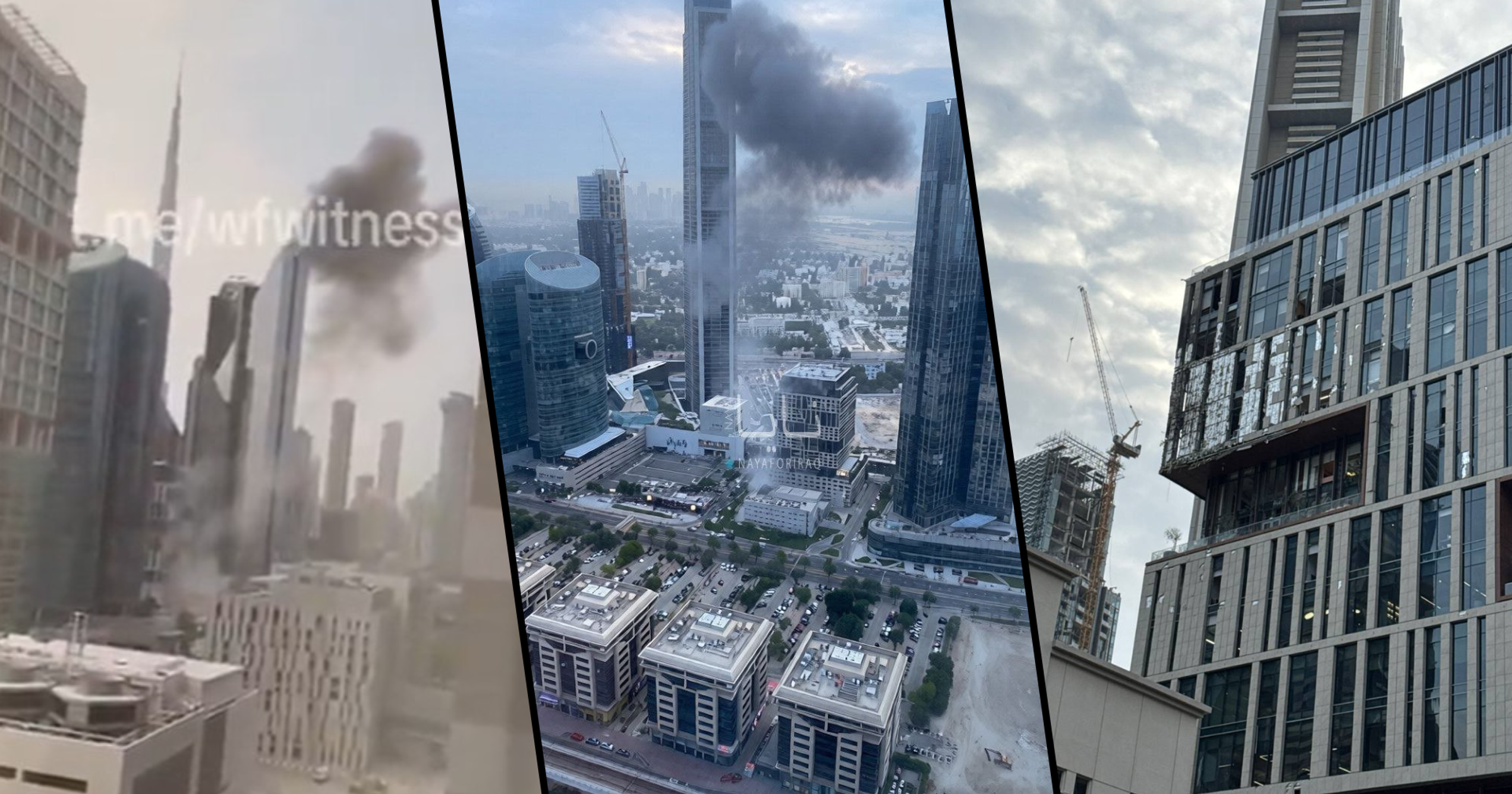 Eksplozje w Dubaju. Gęsty dym nad miastem. Do sieci trafiły nagrania