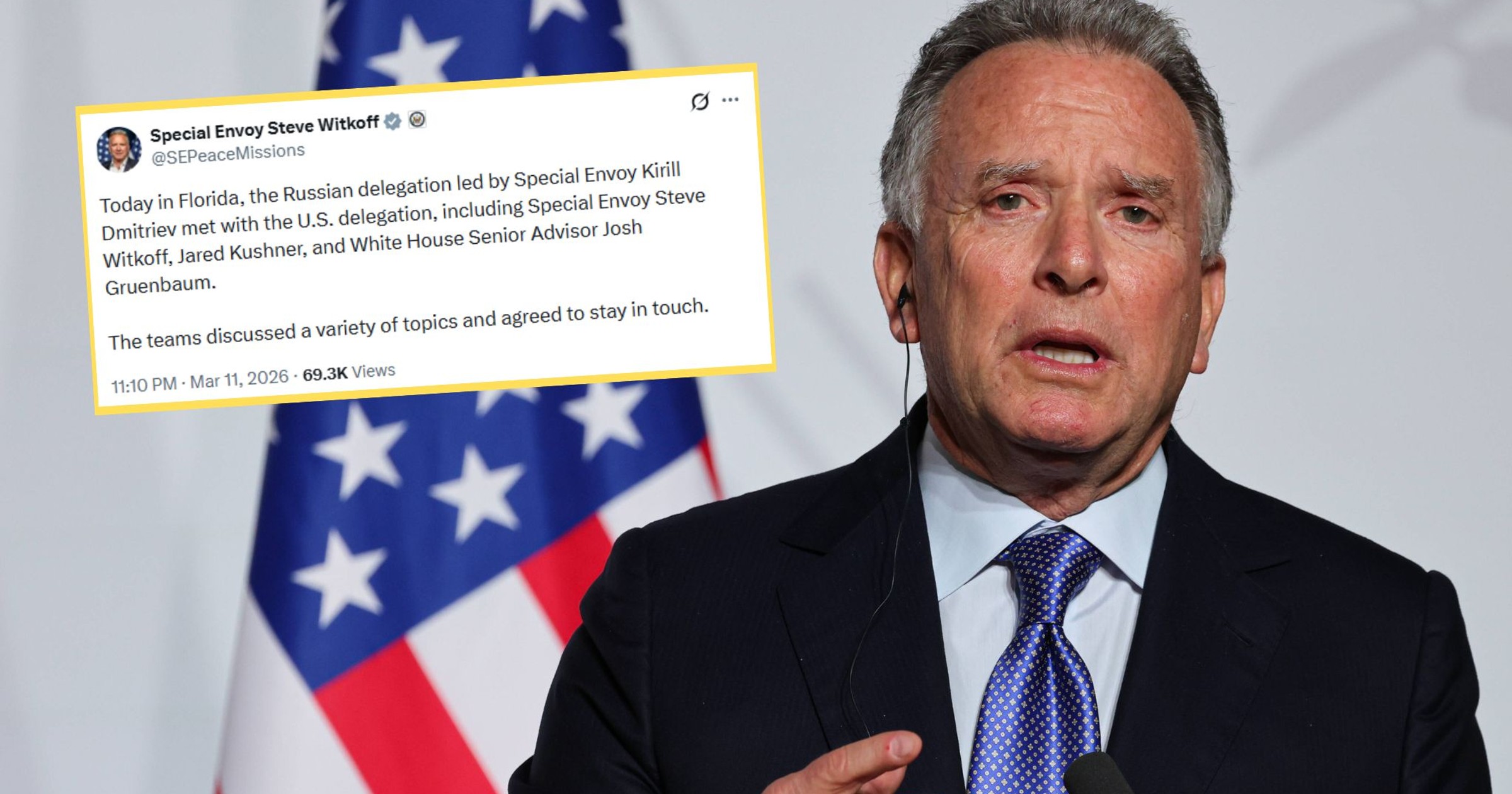 Kolejne spotkanie przedstawicieli USA i Rosji. Krótki komunikat Steve'a Witkoffa