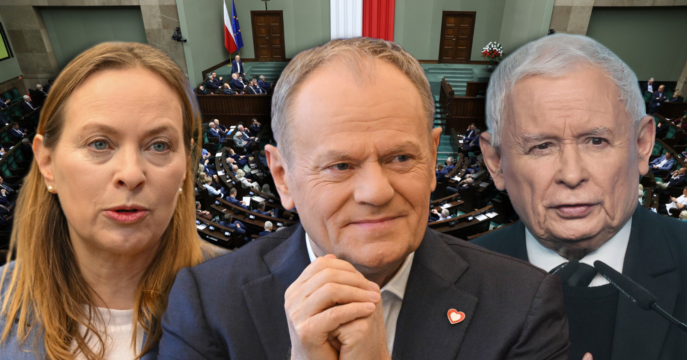 Kolejny spadek notowań PiS. Jedna partia leci na łeb na szyję [SONDAŻ]