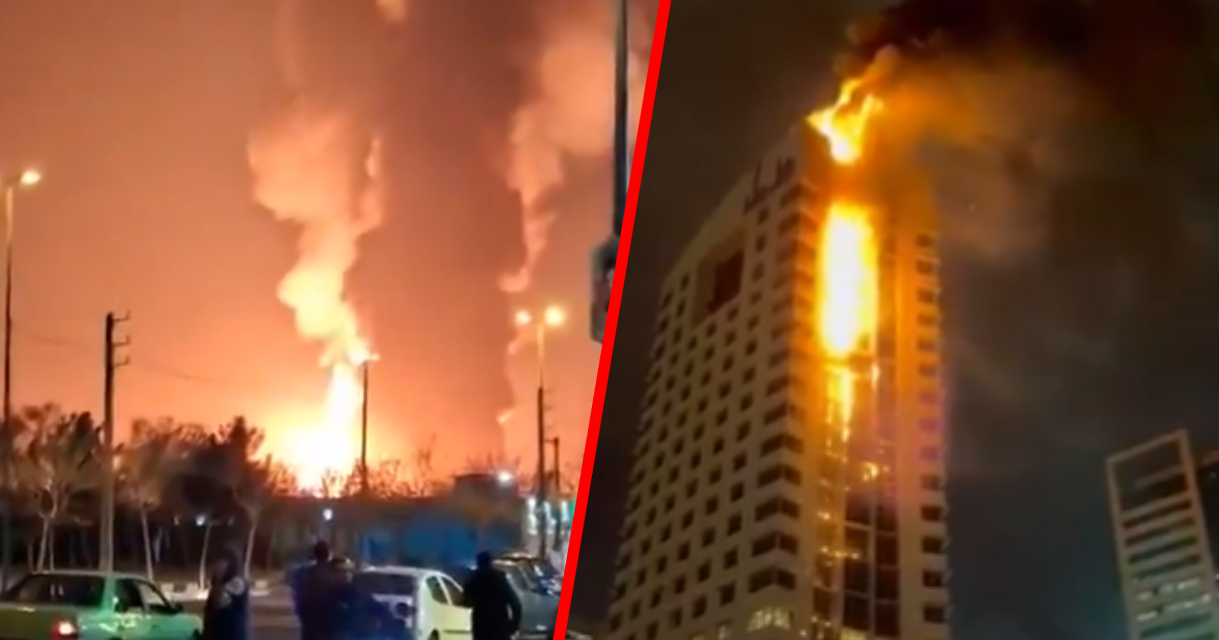 Nocne ataki na Bliskim Wschodzie. Pożar w rafinerii, wybuch w hotelu. Podsumowanie nocy